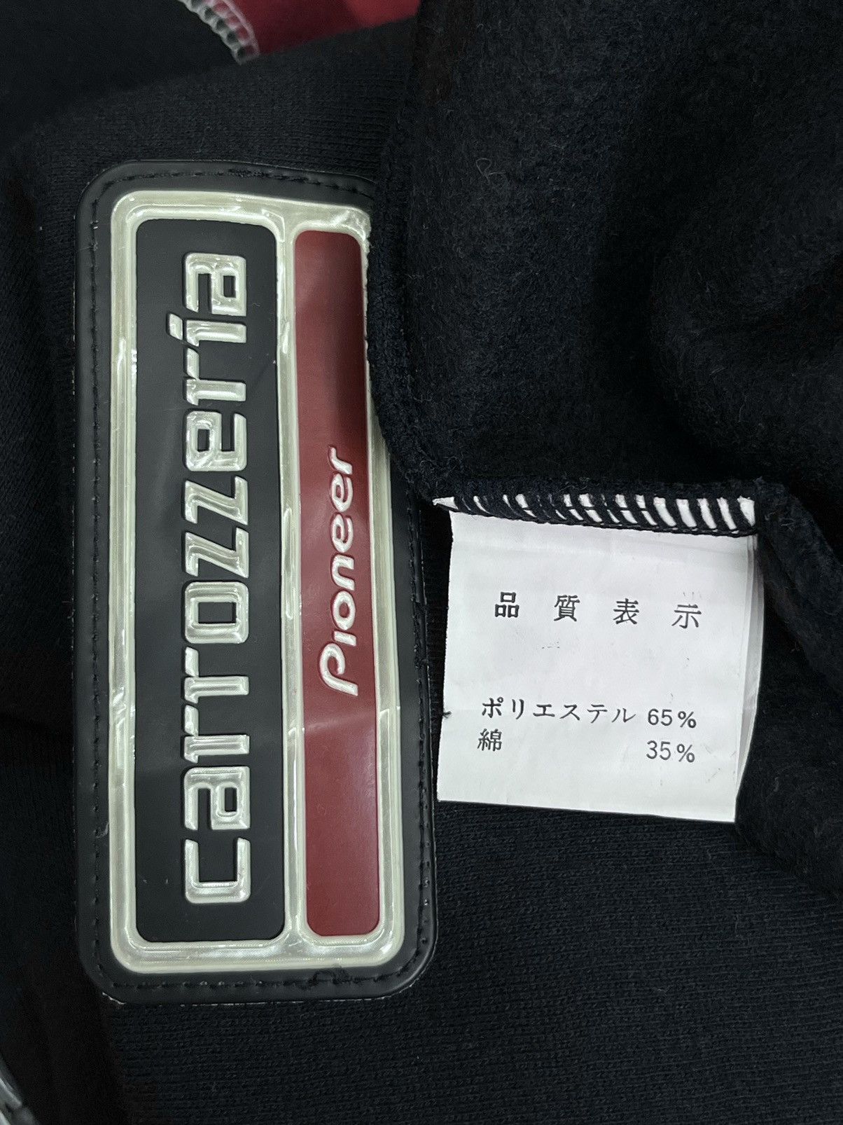 Lad Musician 🎶RARE 90's CARROZZERIA PIONEER Japan Stripe Sleeves Sweater Size US L / EU 52-54 / 3 - 8 Thumbnail