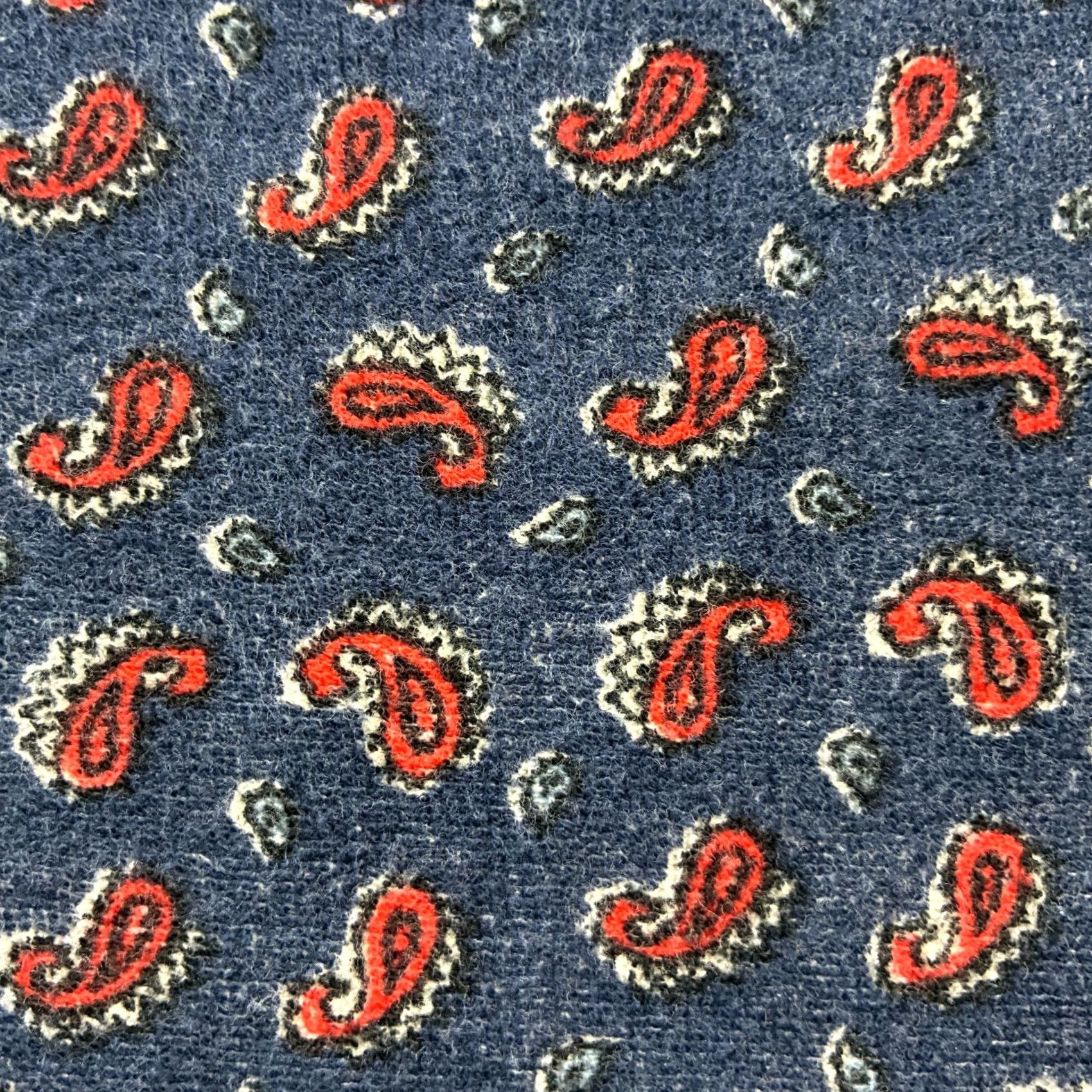 J.Crew J. Crew Polo Shirt Mens Medium Blue Terry Cloth Beach Pool Towel Cotton Paisley Size US M / EU 48-50 / 2 - 4 Thumbnail