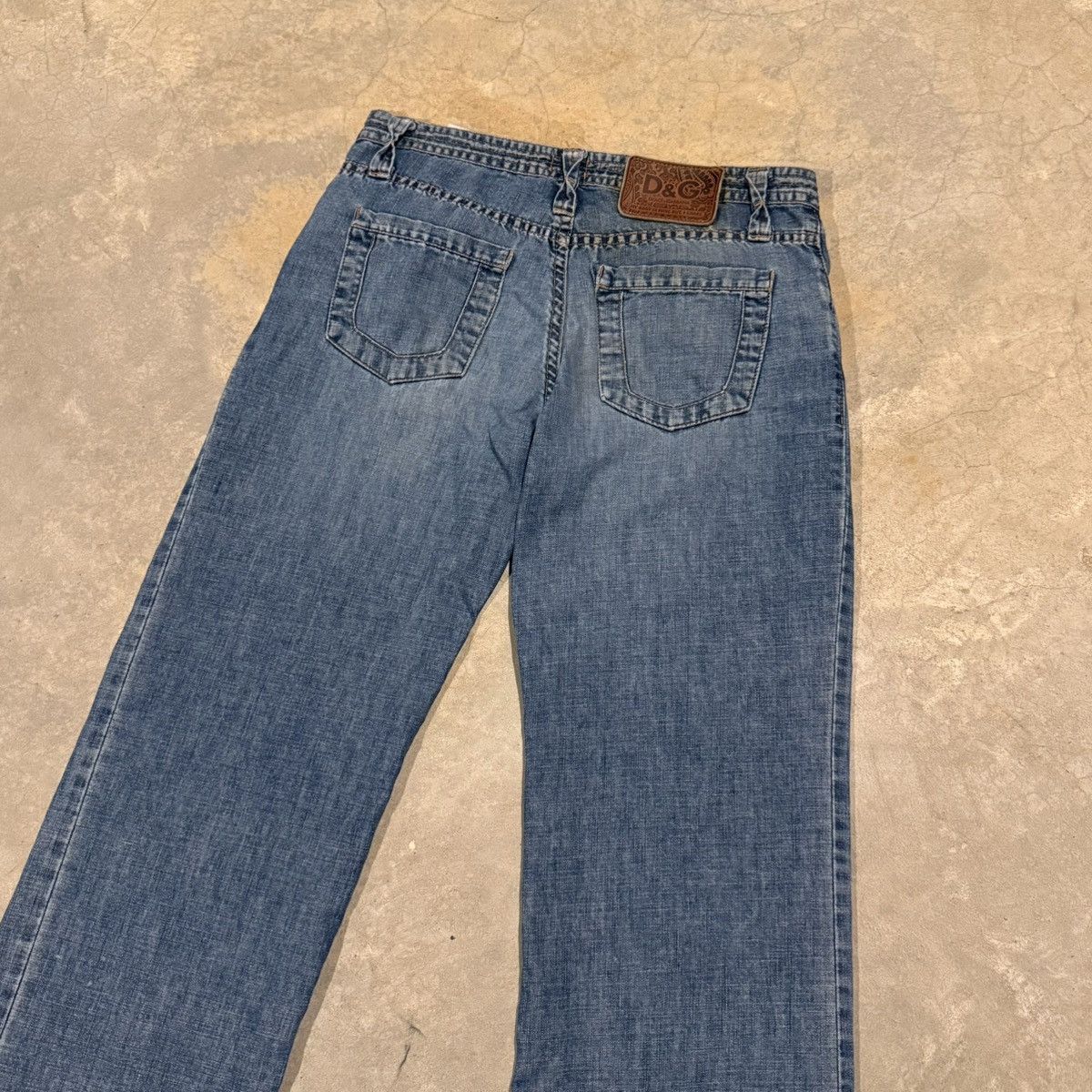 Dolce & Gabbana Vtg 2000s Dolce & Gabbana Double Seam Faded Distressed Jeans Size US 31 - 11 Thumbnail