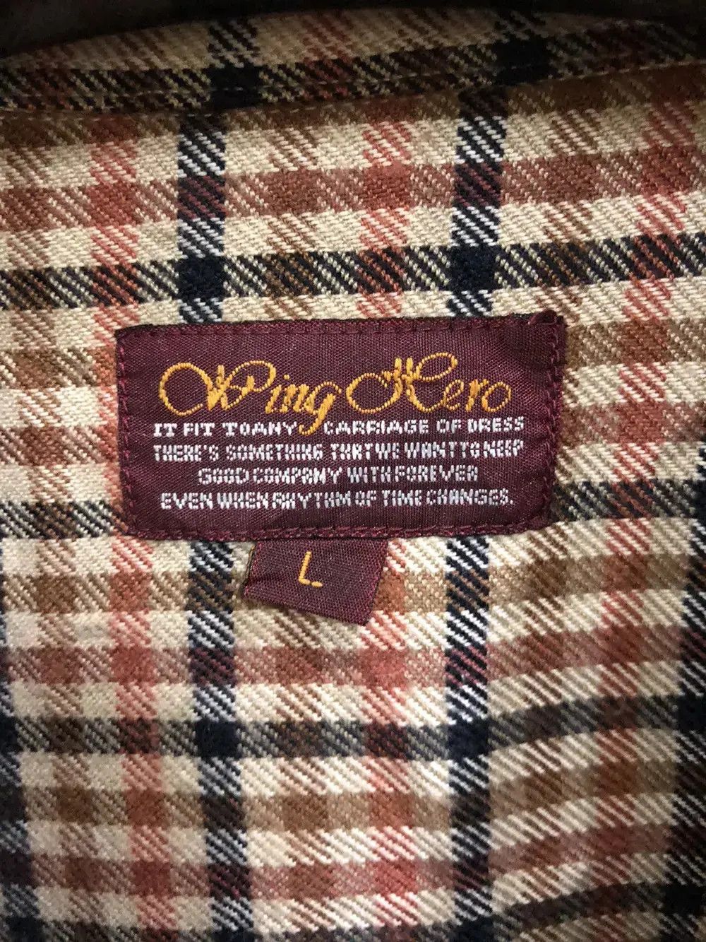 Vintage Vintage Wing Rero Flannel Shirt 👕 Size US L / EU 52-54 / 3 - 3 Thumbnail