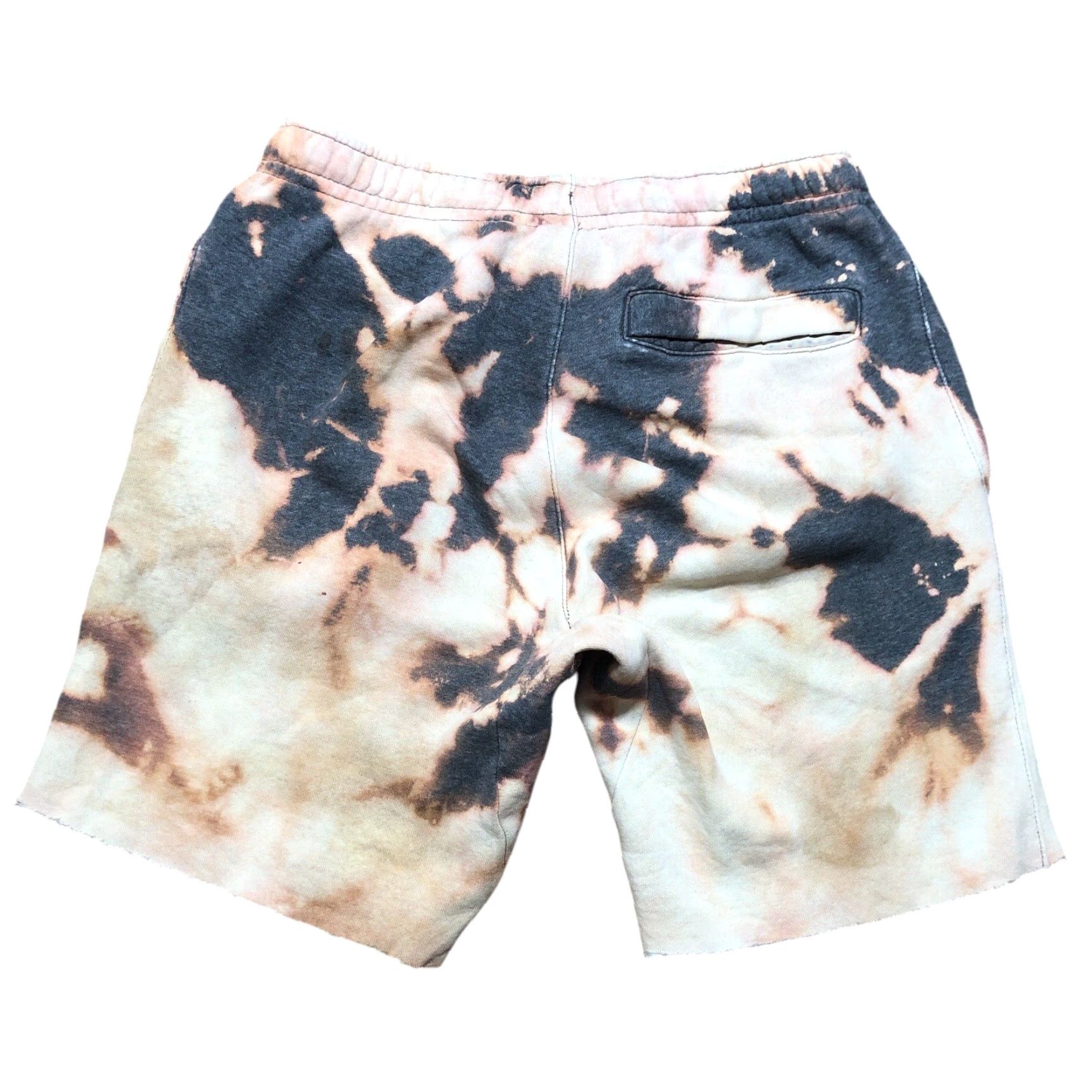 Nike Nike Sweat Shorts Mens S Gray Tie Dye Drawstring Athletic Size US 29 - 2 Thumbnail