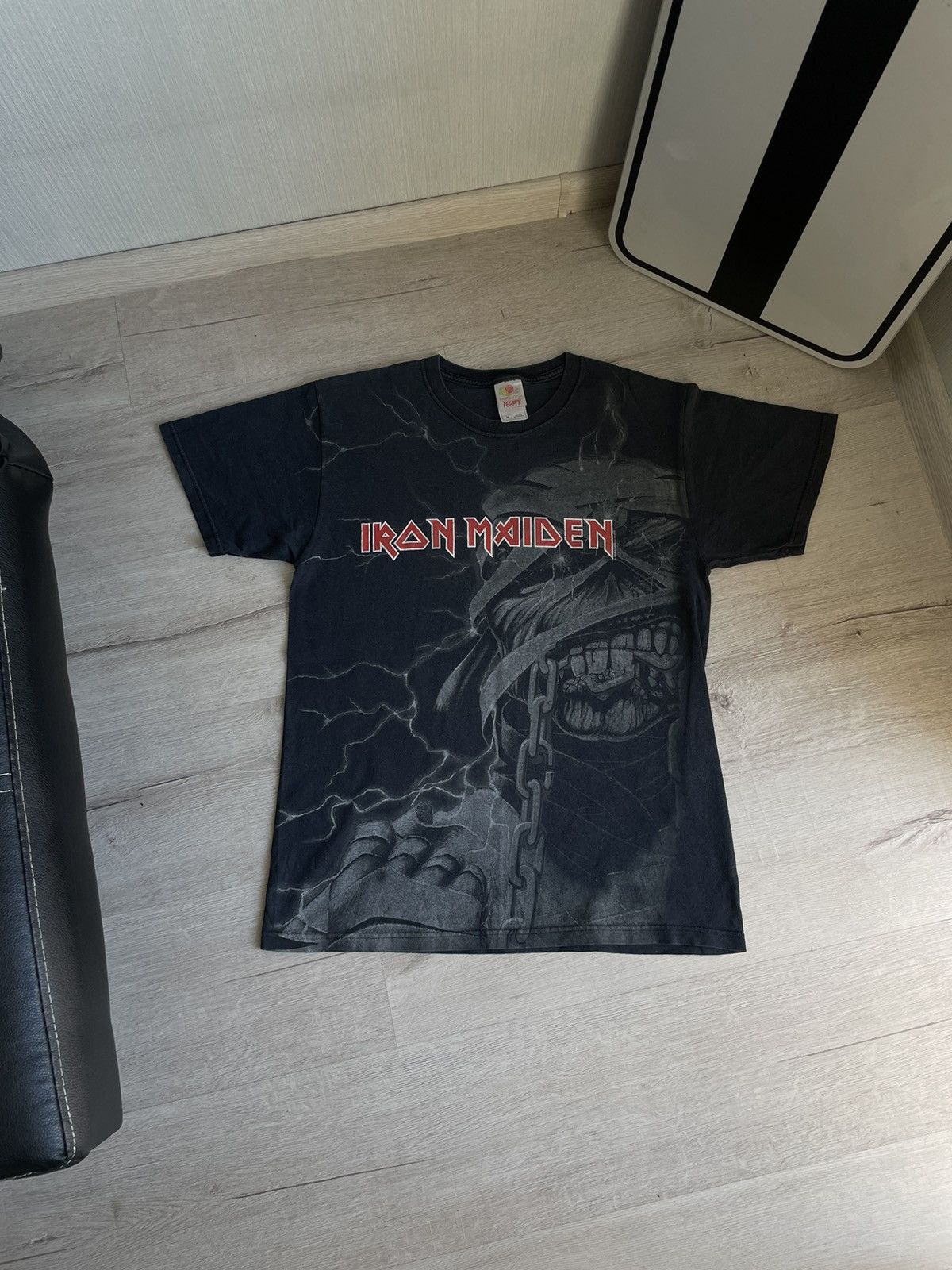 Band Tees × Iron Maiden Vintage Iron Maiden Over/Full Print With Zombie 🧟‍♂️ Metal Band Size US M / EU 48-50 / 2 - 1 Thumbnail