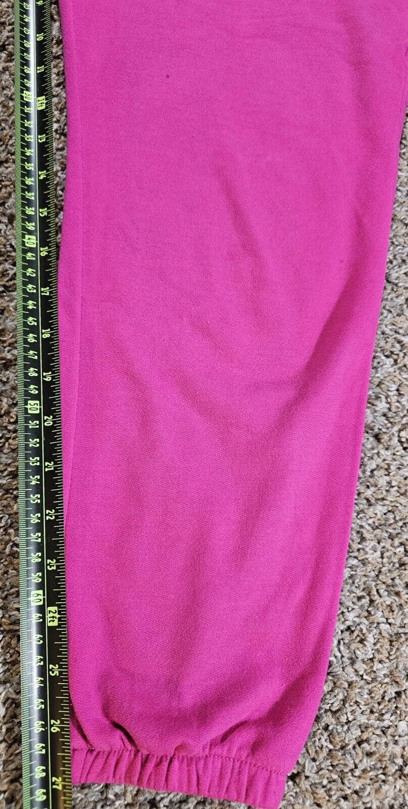 Gap Gap Women Hot Pink Cozy Cotton Blend Drawstring Sweatpants L Size 36" / US 14 / IT 50 - 5 Thumbnail