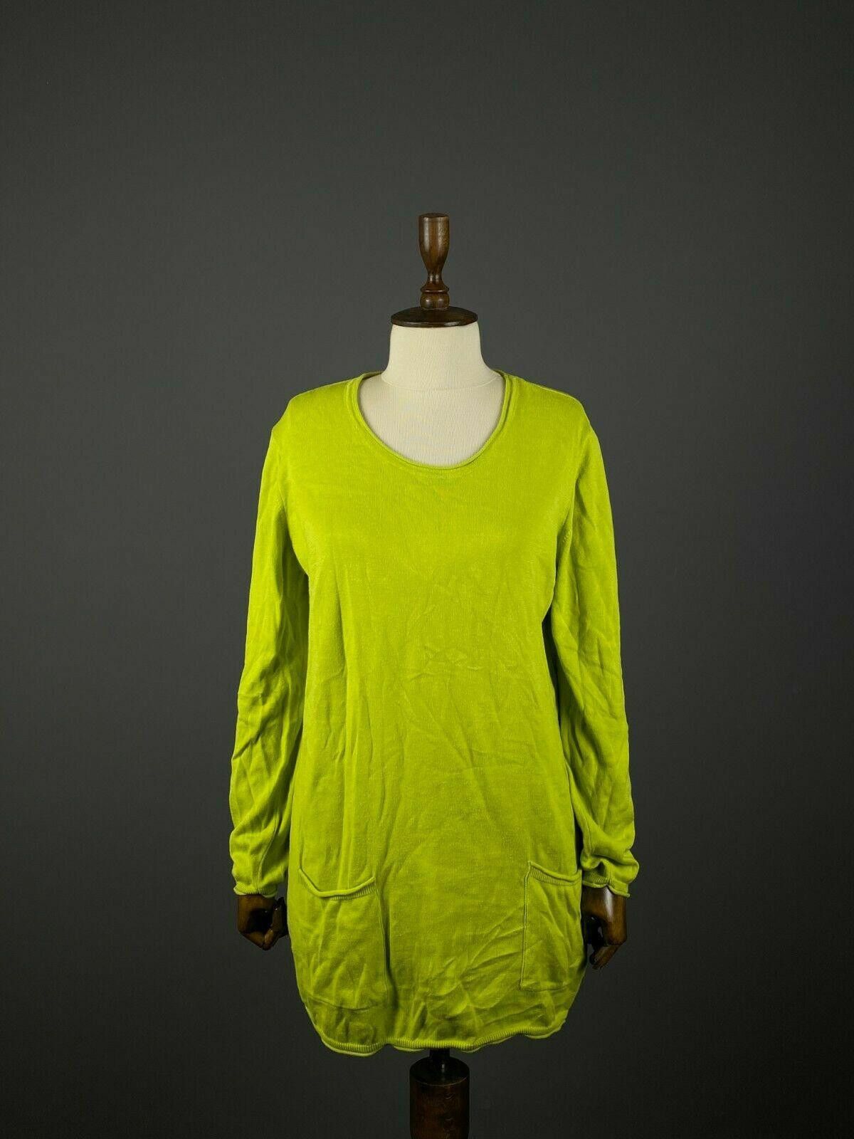 Designer Deerberg by Oska Yellow Green Pocket Tunic Dress Size S Size S / US 4 / IT 40 - 1 Thumbnail