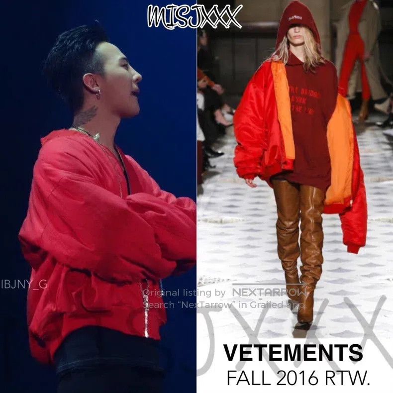 Vetements Vetements First Generation Red Hooded Bomber Jacket Size US XS / EU 42 / 0 - 8 Thumbnail