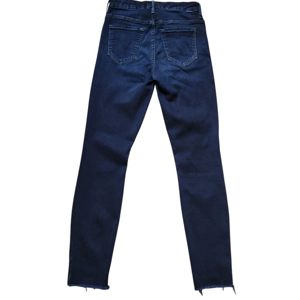 MOTHER Mother High Waisted Looker Ankle Fray Jeans. Dark Size 25. Size 25" / US 0 / IT 36 - 5 Thumbnail
