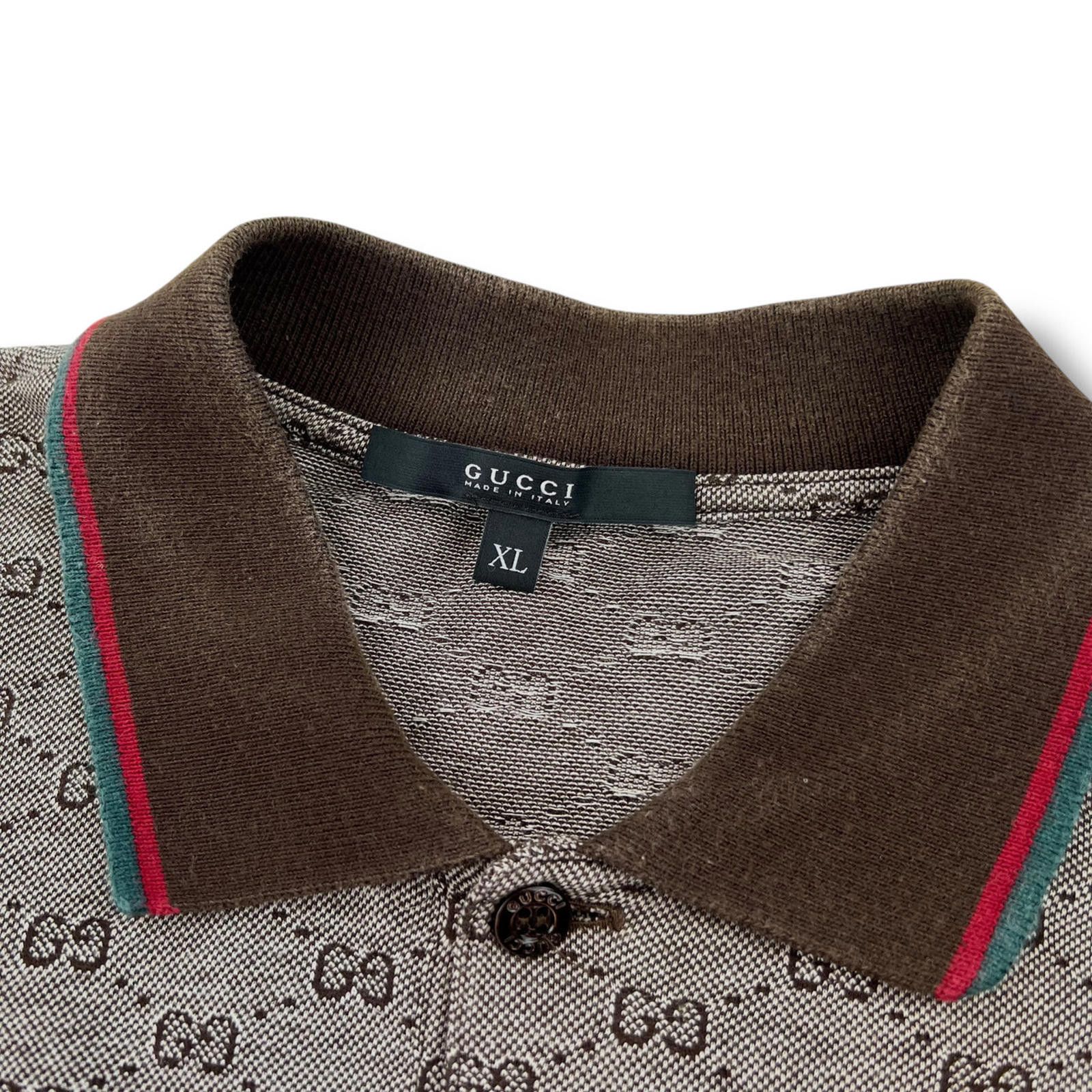 Gucci Gucci Brown Monogram Polo Shirt Size US M / EU 48-50 / 2 - 4 Thumbnail