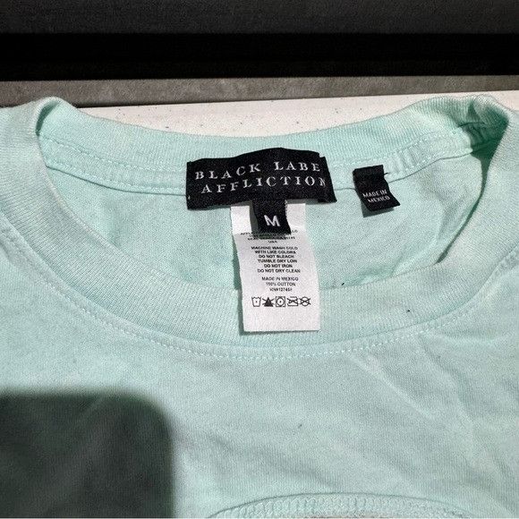 Affliction NEW AFFLICTION BLACK LABEL WOMEN’S TEAL T-SHIRT SZ MEDIUM M Size M / US 6-8 / IT 42-44 - 3 Thumbnail