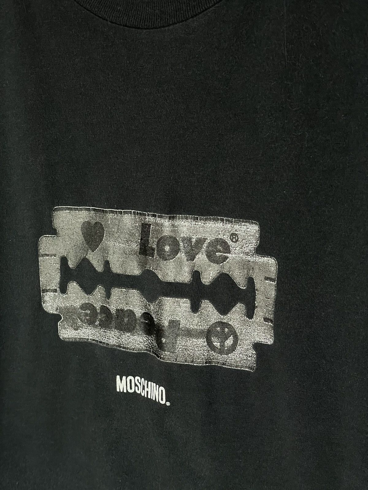 Moschino × Vintage Moschino Vintage 90s “Blade” Y2K T shirt Size L / US 10 / IT 46 - 6 Thumbnail