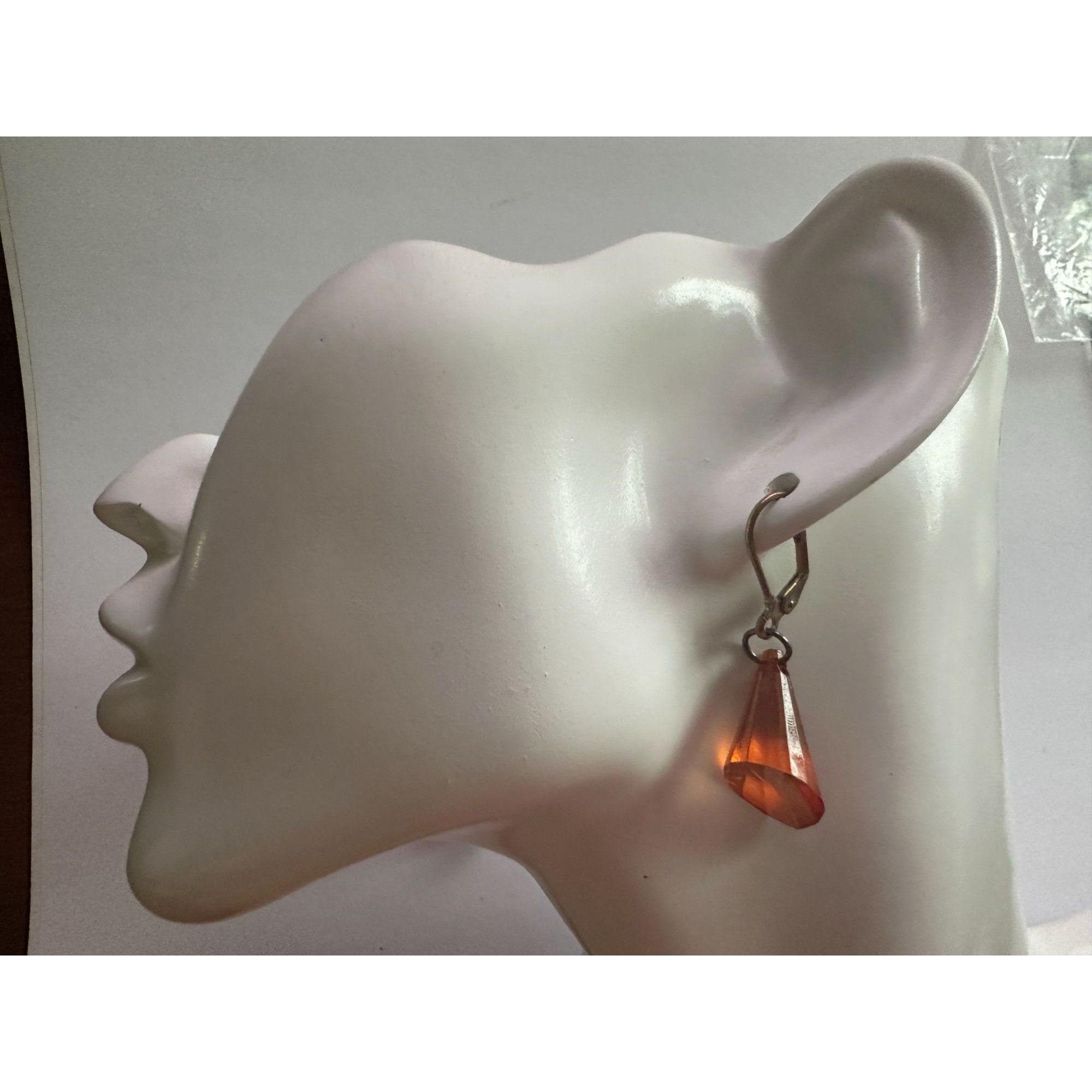 Other 5 Pairs of Women's Dangle Earrings (Gray, Red, Orange, Purpl Size ONE SIZE - 16 Thumbnail
