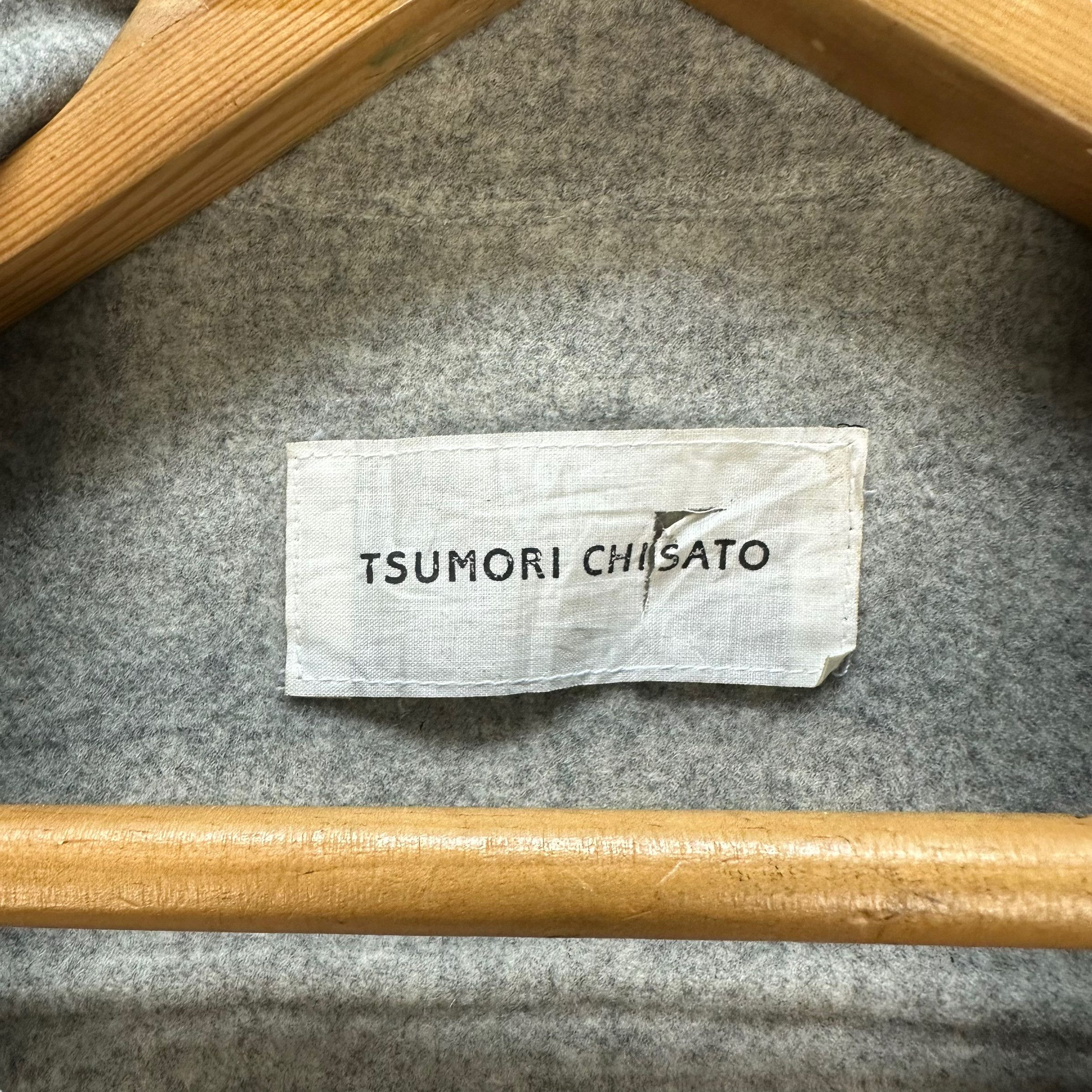 Issey Miyake TSUMORI CHISATO SNAP BUTTON WOOL SHIRT #7871-186 Size S / US 4 / IT 40 - 7 Thumbnail