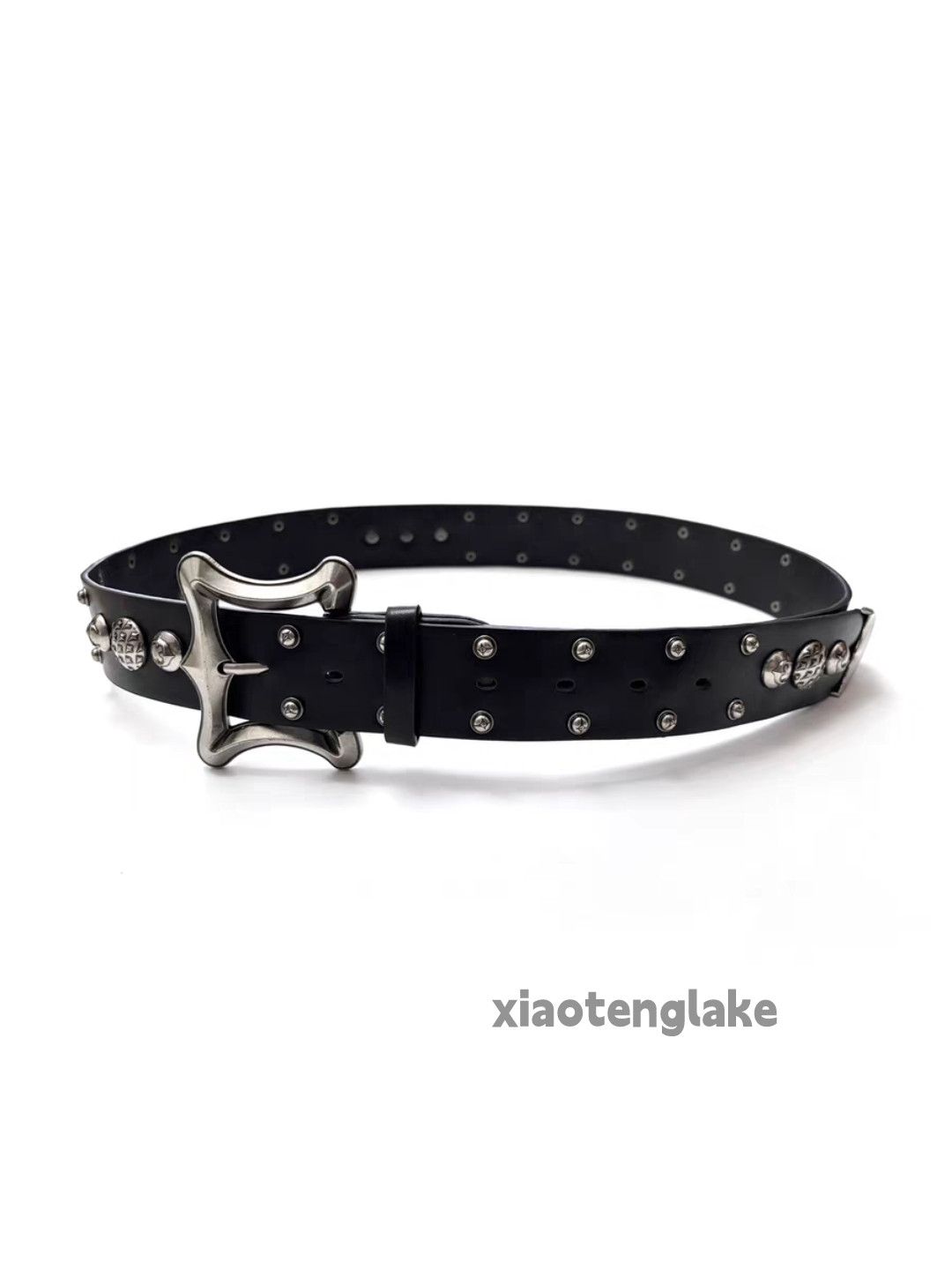 Japanese Brand Unisex studded rivet yuppie rock hiphop y2k belt Size ONE SIZE - 1 Thumbnail