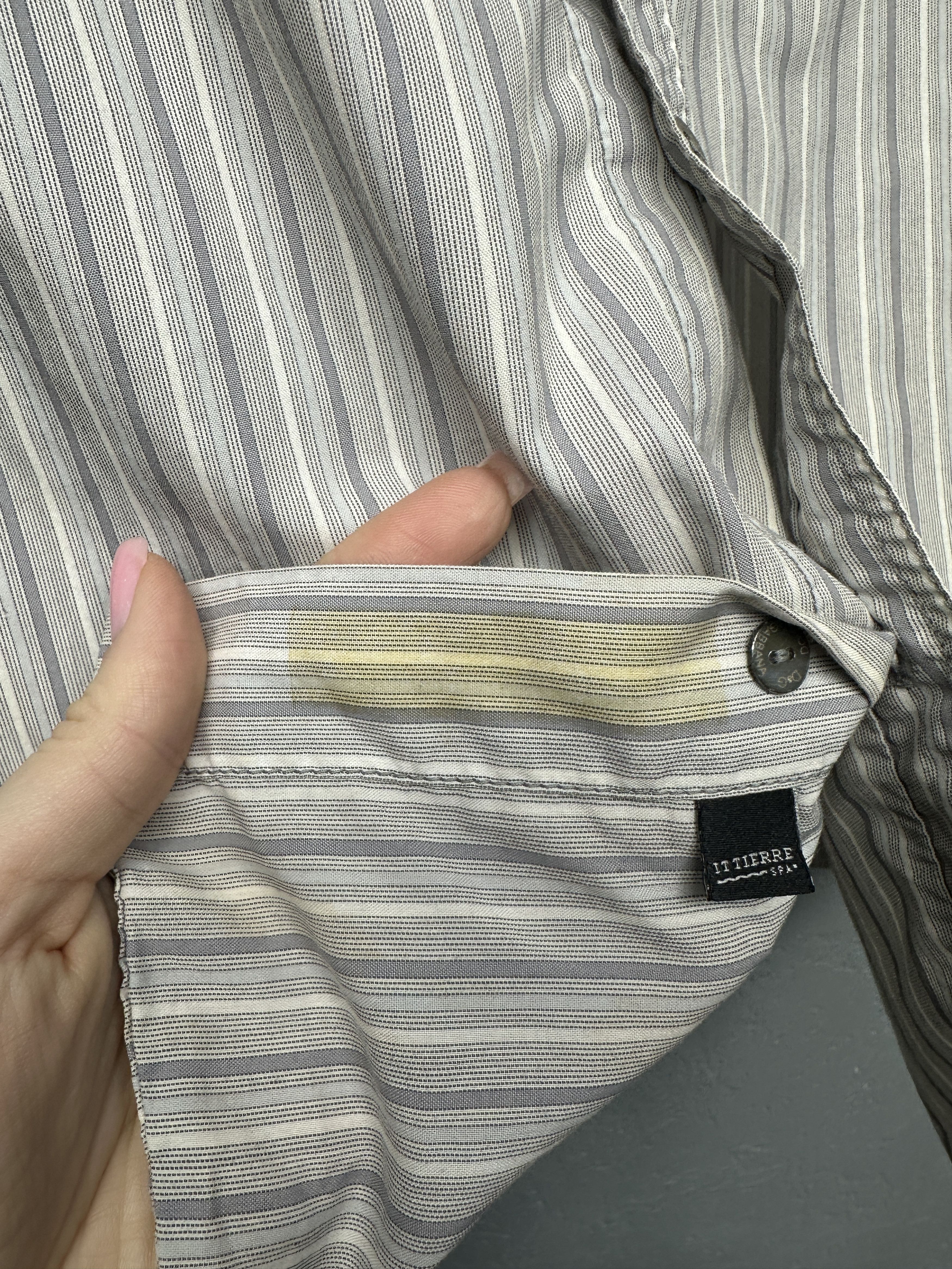 Dolce & Gabbana Dolce & Gabbana Vintage Mens Short Sleeve Striped Shirt Size US L / EU 52-54 / 3 - 10 Thumbnail
