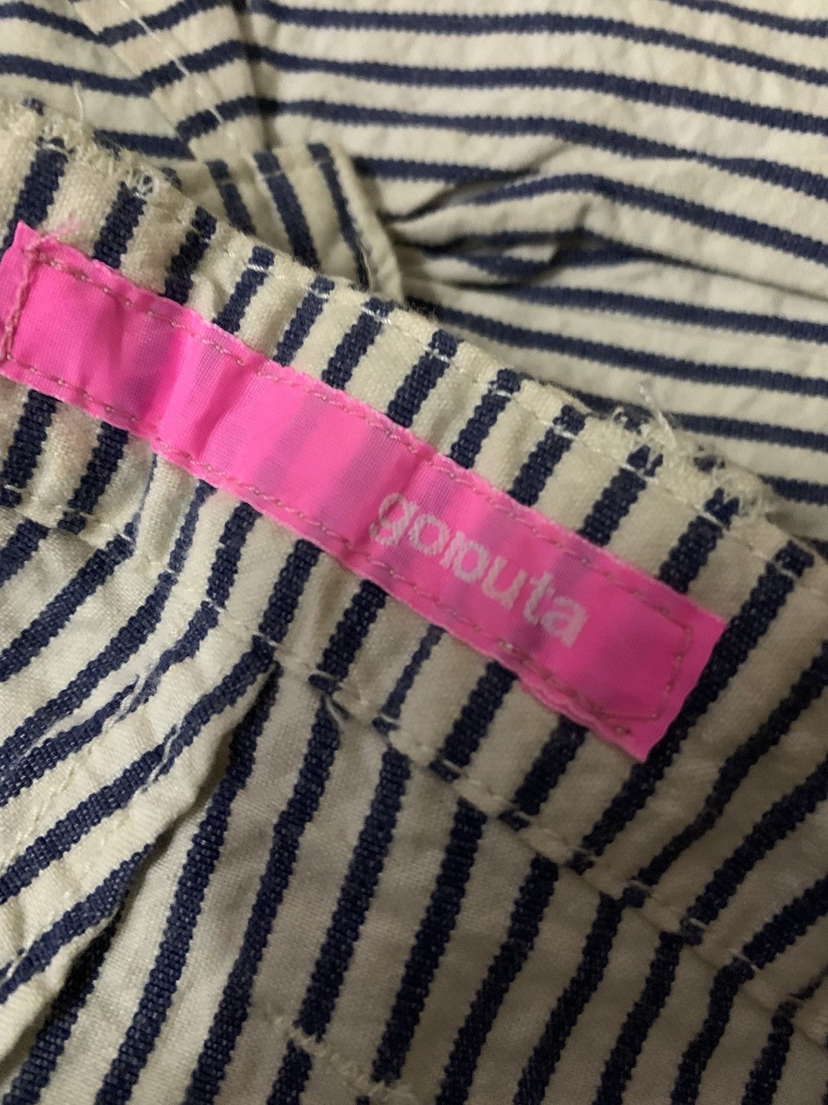 Japanese Brand × Vintage Vintage Japanese Gorouta Hickory Baggy Stripe Pant Size US 32 / EU 48 - 10 Thumbnail