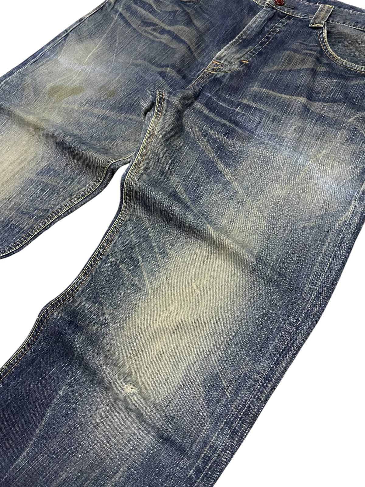 Edwin Rare Edwin 503 Flare Heavy Stitch Multi Colour Denim Jeans Size US 34 / EU 50 - 9 Thumbnail