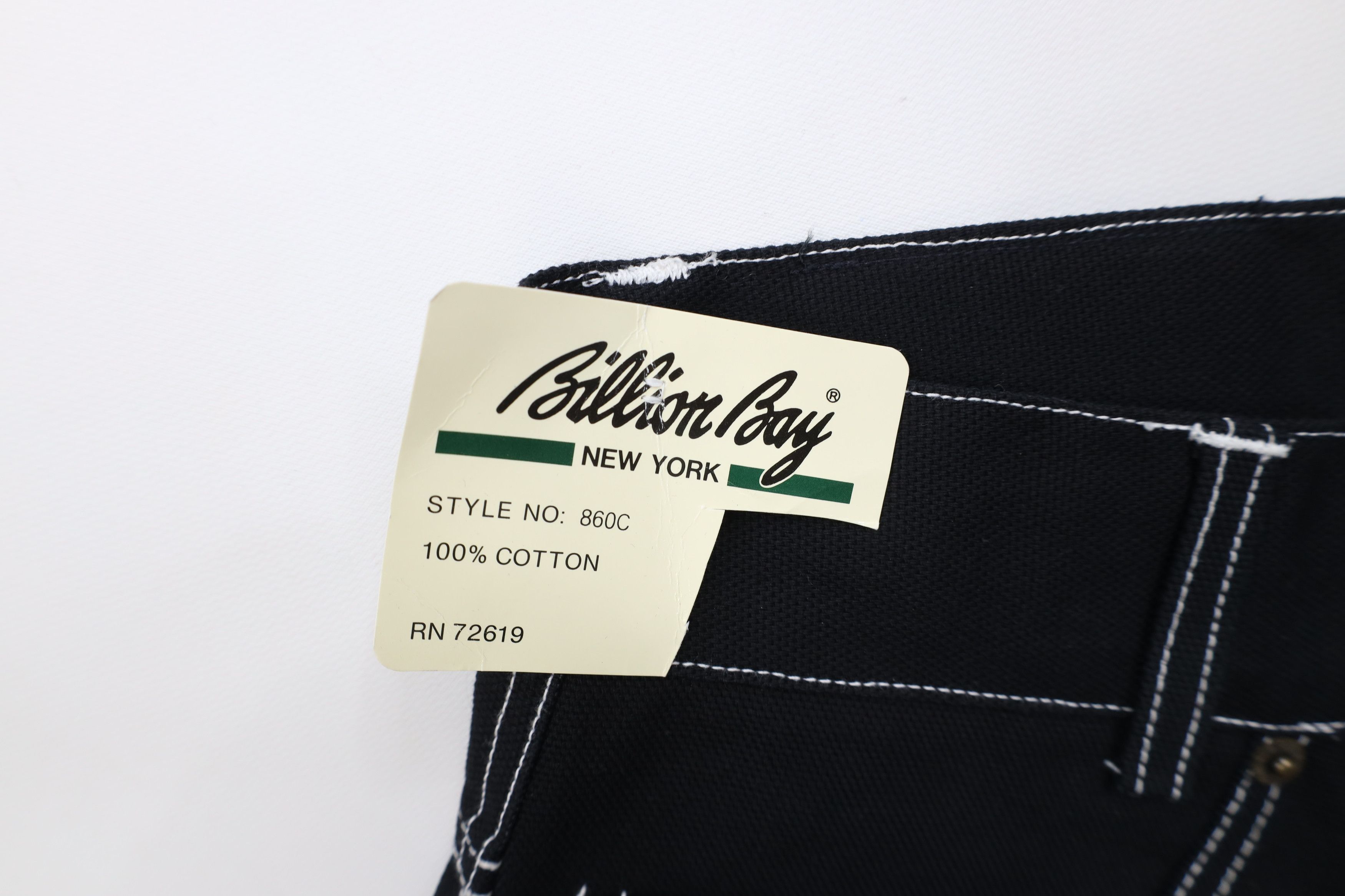 Vintage Deadstock Vintage 90s Streetwear Fit Canvas Shorts Black Size US 30 / EU 46 - 7 Thumbnail