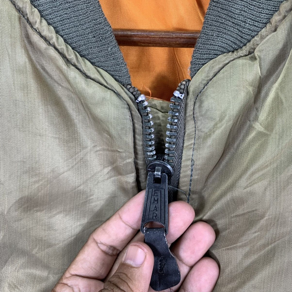 Alpha Industries VINTAGE AVIREX USAF M-1 BOMBER ZIPPER JACKET Size US M / EU 48-50 / 2 - 9 Thumbnail