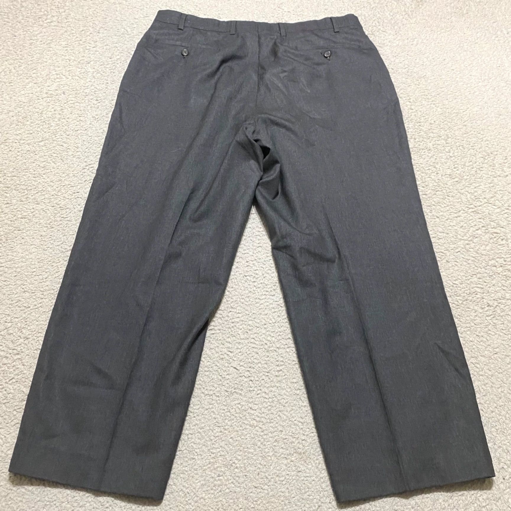 Ralph Lauren Lauren Ralph Lauren Mens Dress Pants Gray 34x32 Straight Pleated Wool Baggy? Size US 36 / EU 52 - 2 Thumbnail