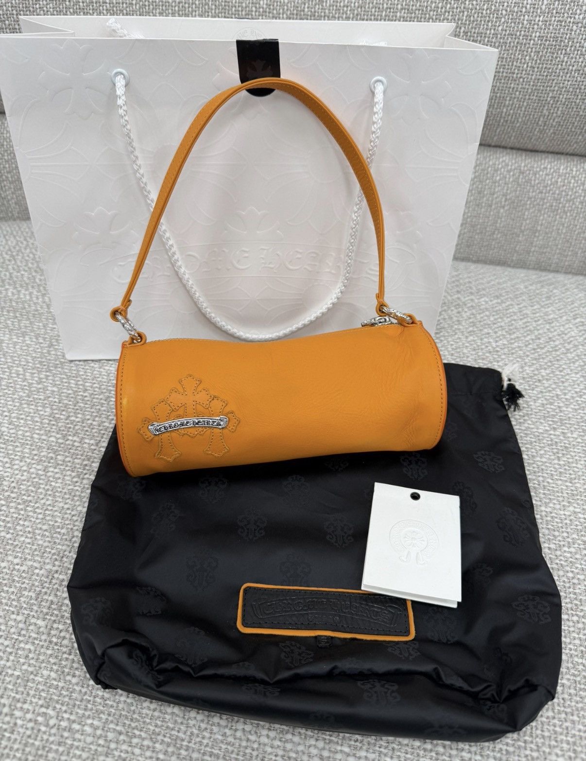 Chrome Hearts Chrome Hearts Orange Triple Leather Patch Pen Case Bag Size ONE SIZE - 1 Thumbnail