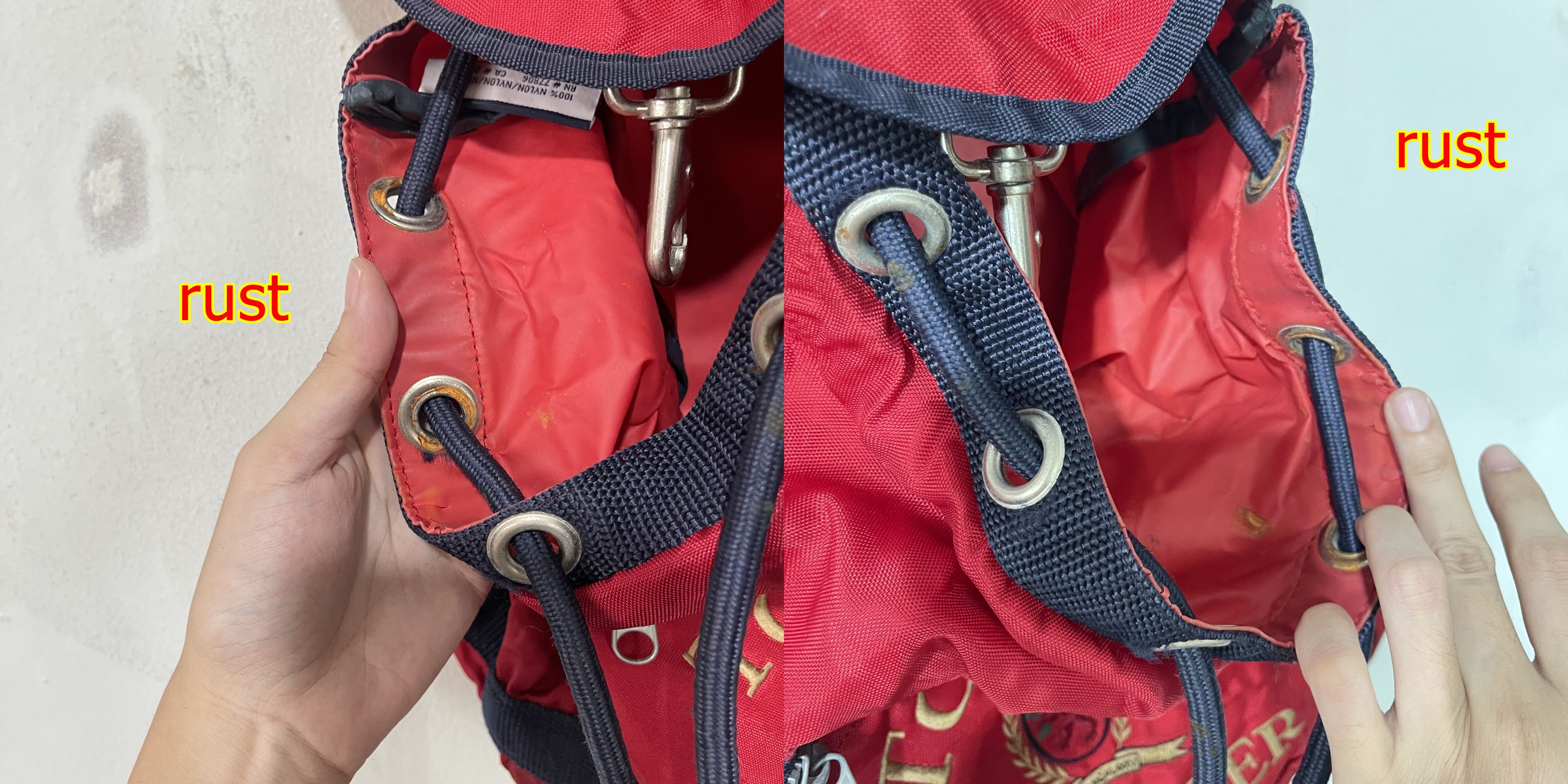 Tommy Hilfiger Vintage 90s Tommy Hilfiger Backpack Size ONE SIZE - 7 Thumbnail
