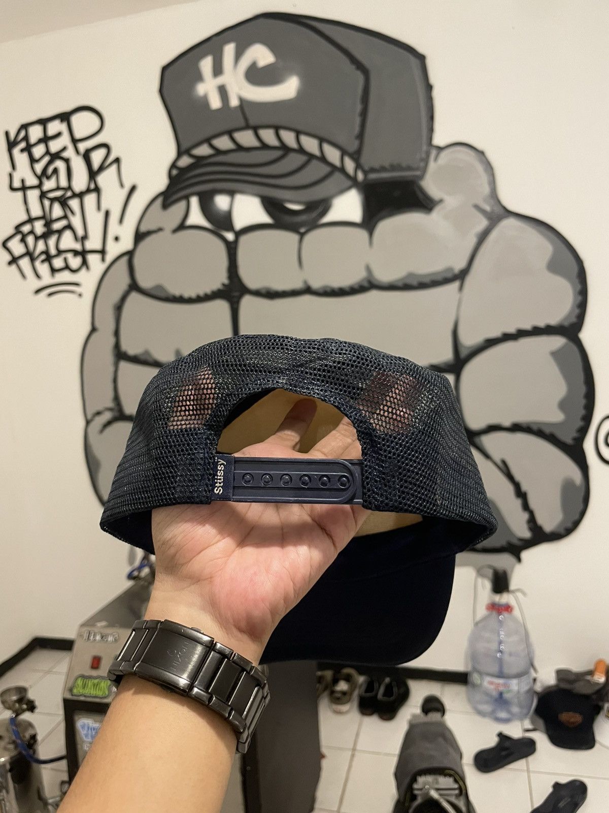 Japanese Brand × Stussy × Vintage Vintage stussy trucker hat Size ONE SIZE - 2 Thumbnail