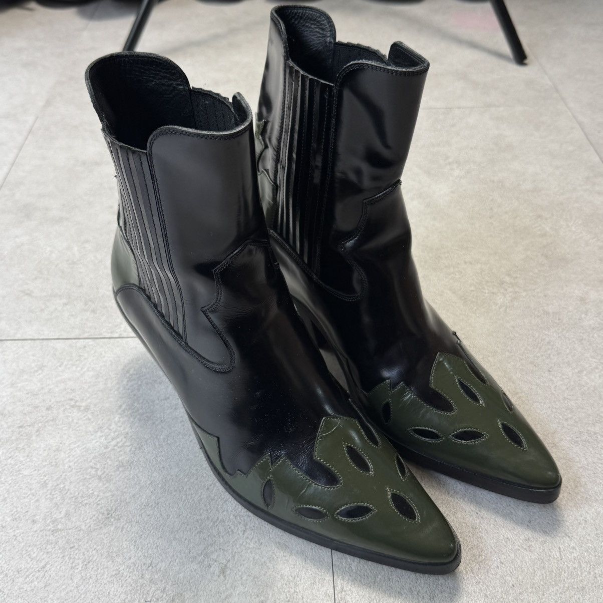 Enfants Riches Deprimes ERD FW20 Midnight Cowboy Western Leather Boots Size US 7.5 / EU 40-41 - 3 Thumbnail
