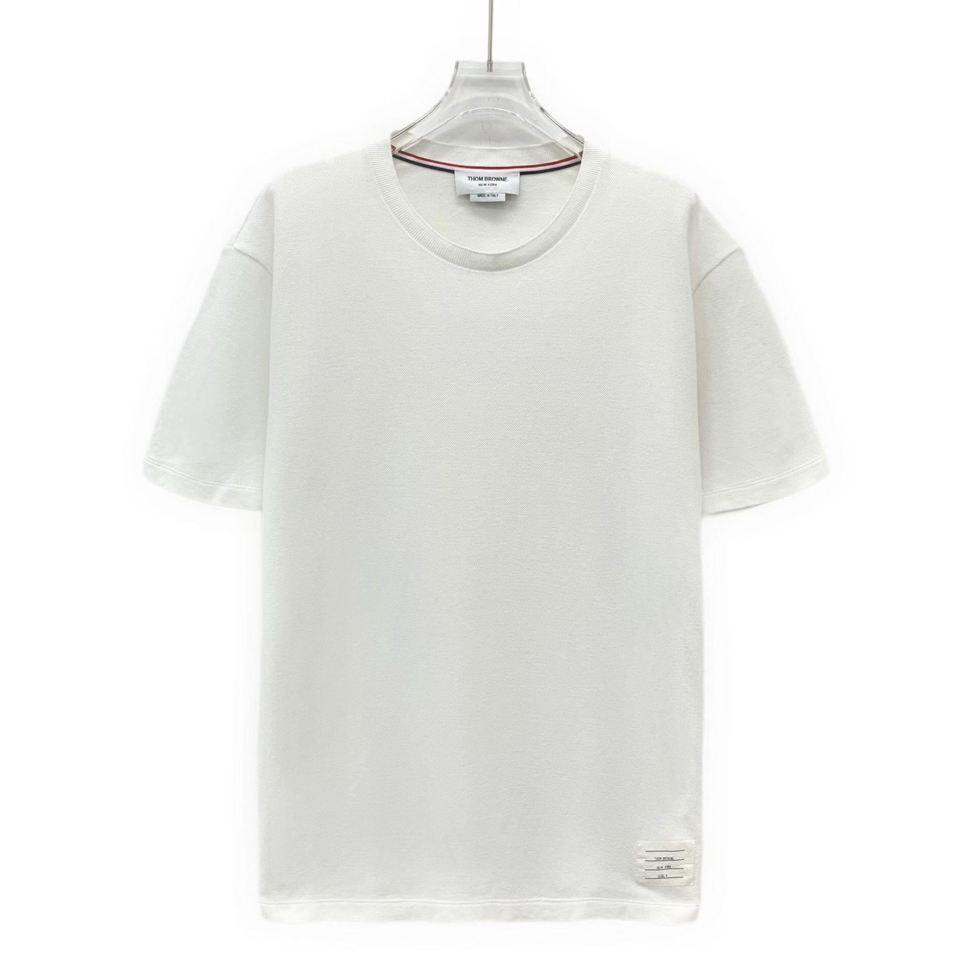 Thom Browne Thom Browne Textured Cotton T-Shirt Size 4 Size US XL / EU 56 / 4 - 1 Thumbnail