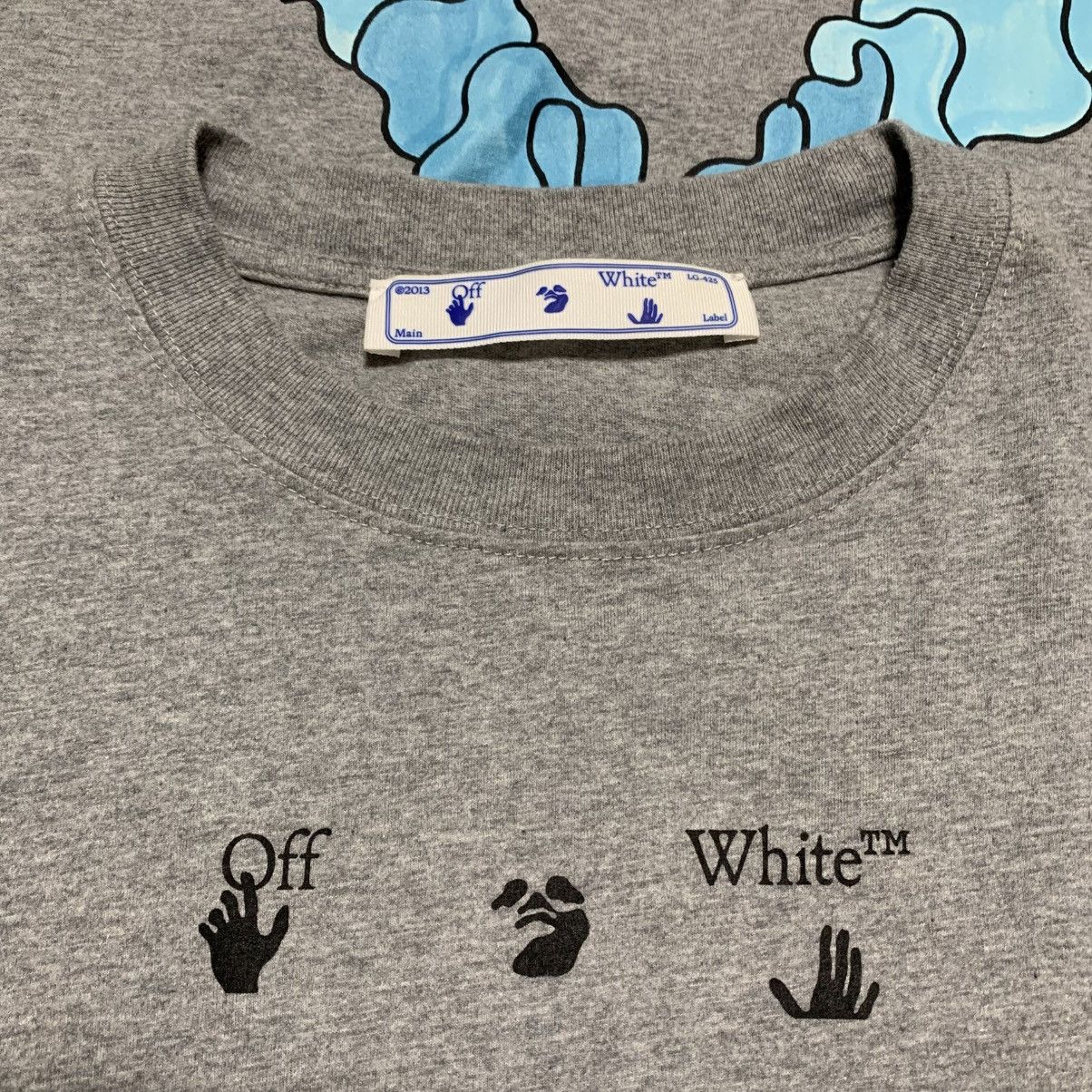 Off-White Off White Large Blue Marker Grey Tee Virgil Abloh Size US L / EU 52-54 / 3 - 5 Thumbnail