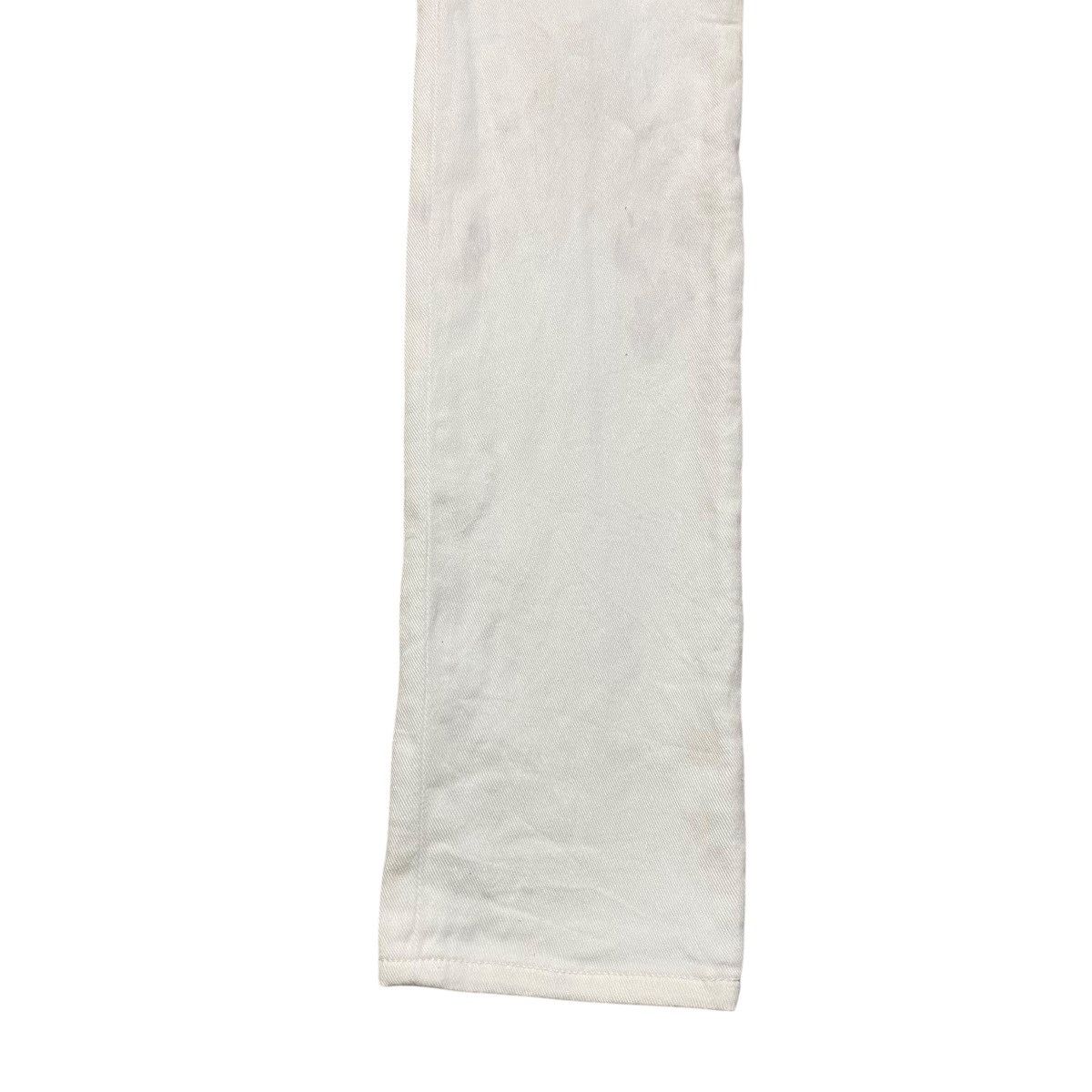 Mari's Rock Anarchy 666 White Denim Zipper Bondage Pants Undercover Size US 32 / EU 48 - 7 Thumbnail