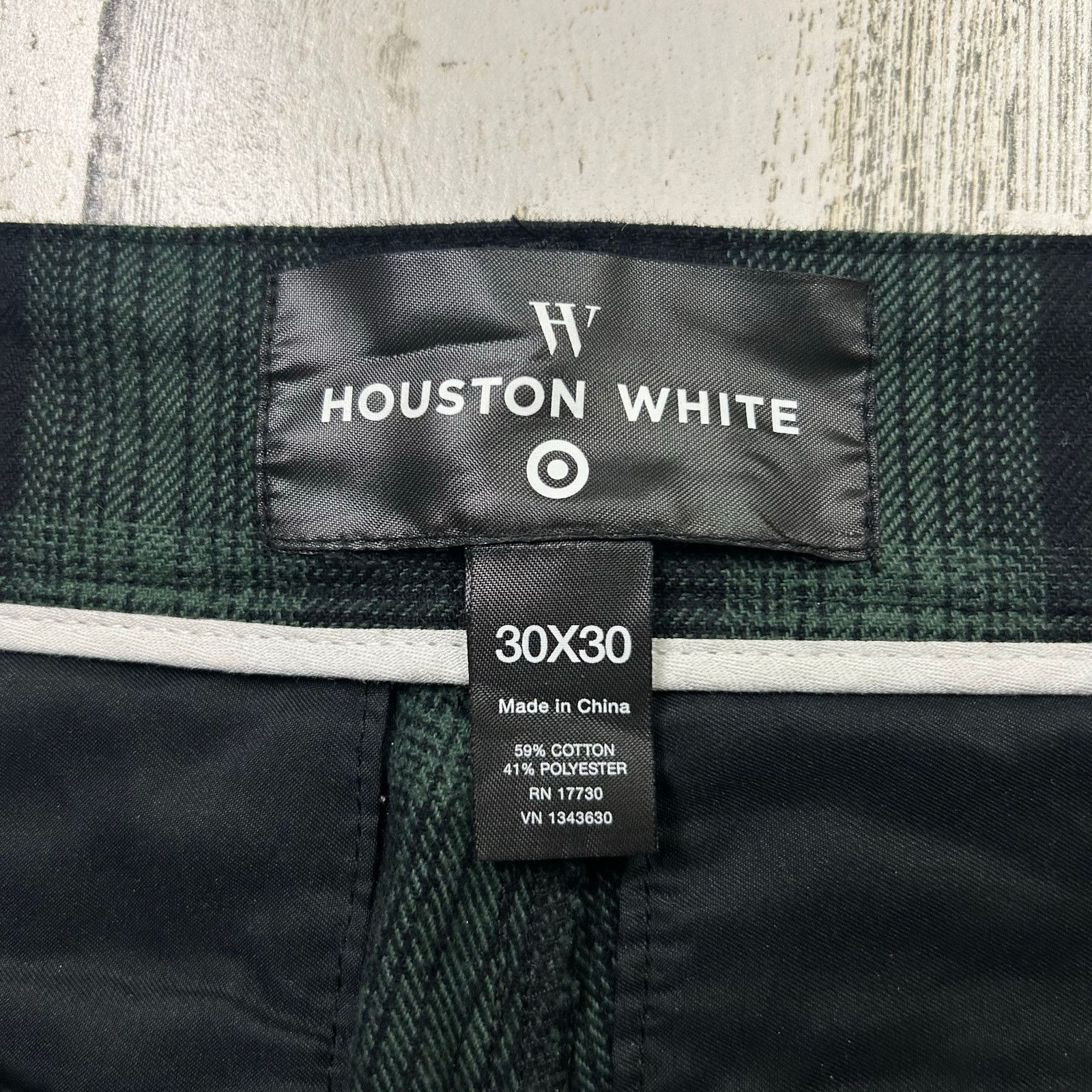 Target Basics Houston White Plaid Tailored Suit Pants Size US 30 / EU 46 - 2 Thumbnail