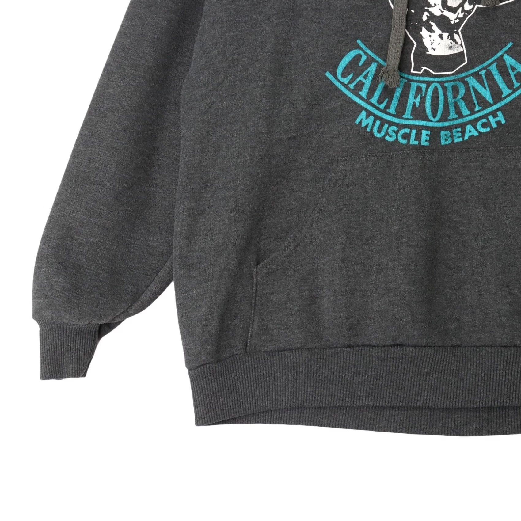 Vintage VINTAGE Arnold Schwarzenegger Muscle Beach Venice California Sz S Hoodie Sweatshirt Gray Size US S / EU 44-46 / 1 - 6 Thumbnail