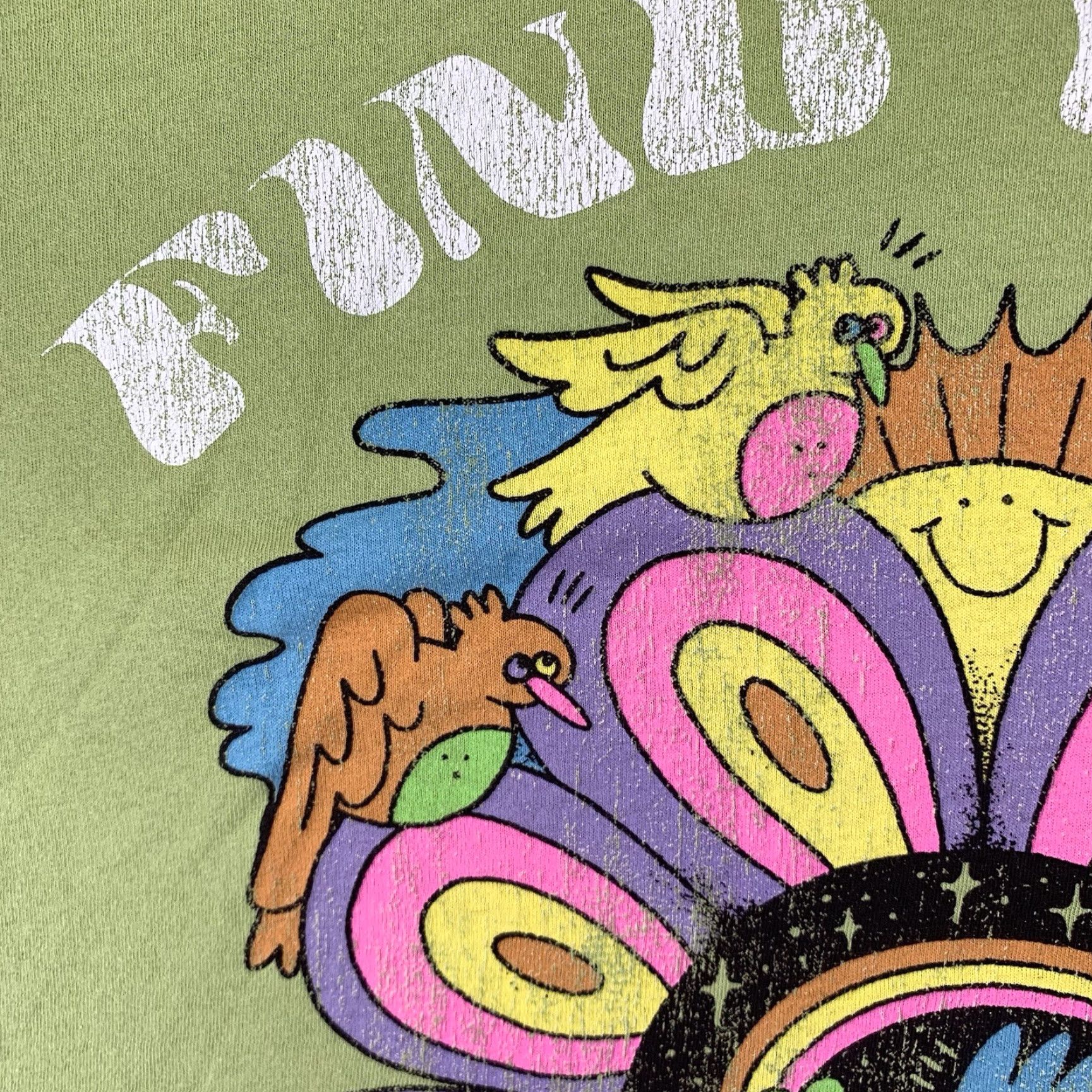 Vintage VINTAGE Gold Hour T-Shirt Unisex Adults Medium Art Peace Graphic 90s Retro Green Size US XXL / EU 58 / 5 - 7 Thumbnail