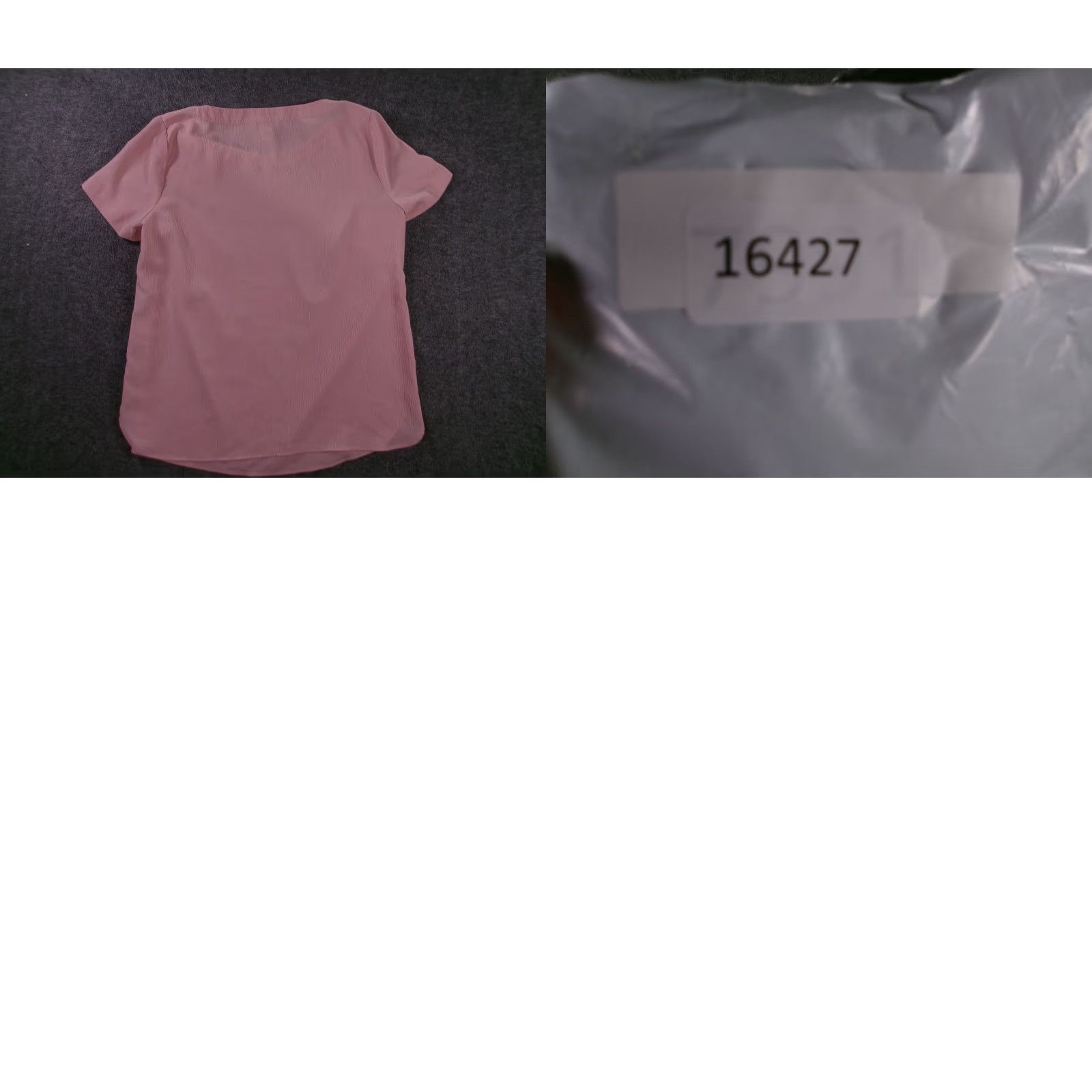 Vintage Adrienne Vittadini Top Pink Womens M Short Sleeve Scoop Neck Textured Blouse Size M / US 6-8 / IT 42-44 - 8 Thumbnail