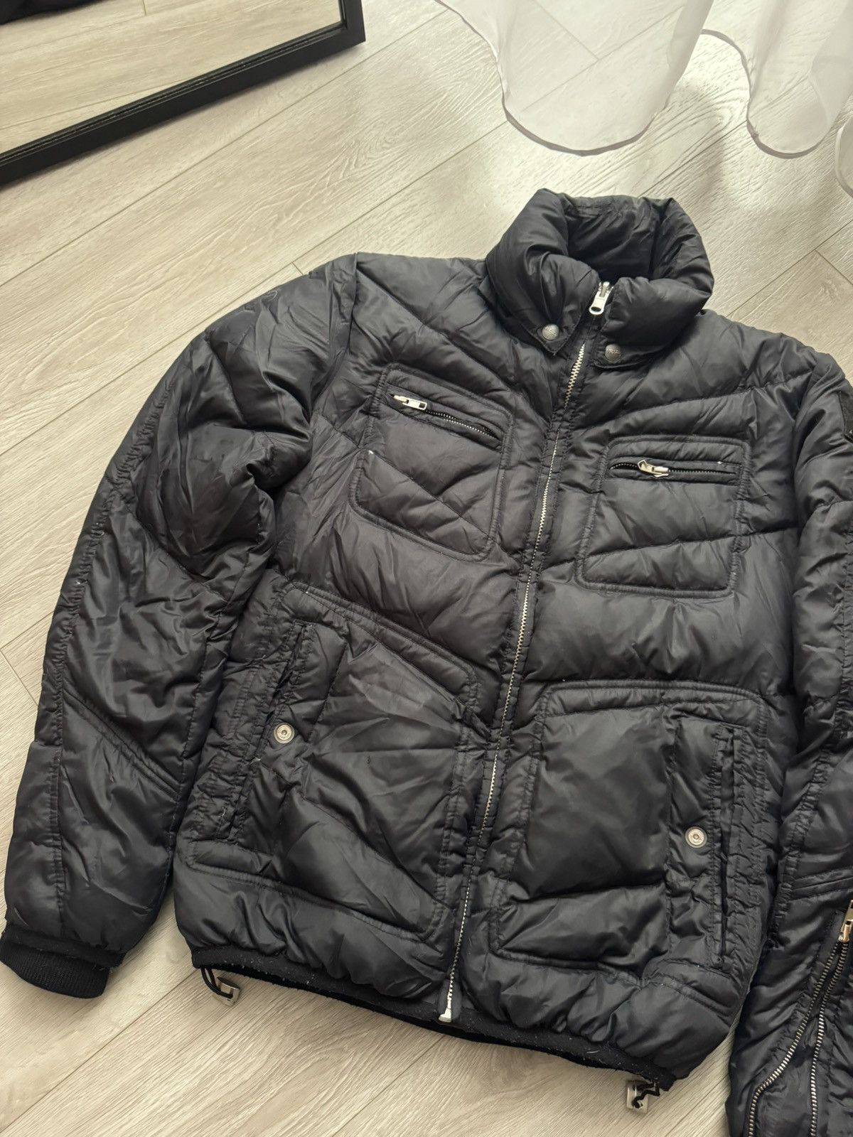 Diesel Diesel Padded Biker Bomber Zip Jacket Size US S / EU 44-46 / 1 - 3 Thumbnail