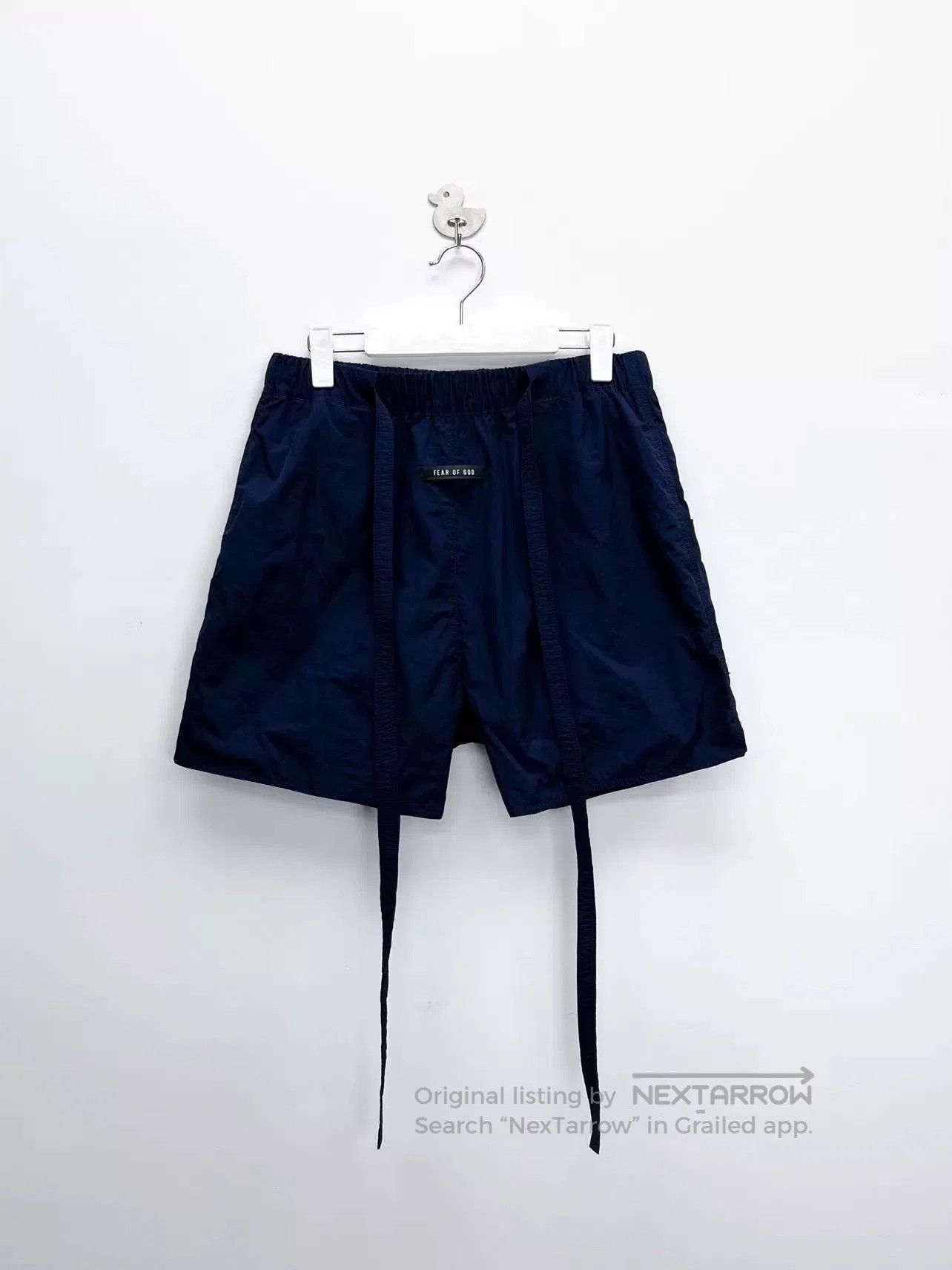 Fear of God fear of god navy logo nylon shorts. Size US 32 / EU 48 - 1 Thumbnail