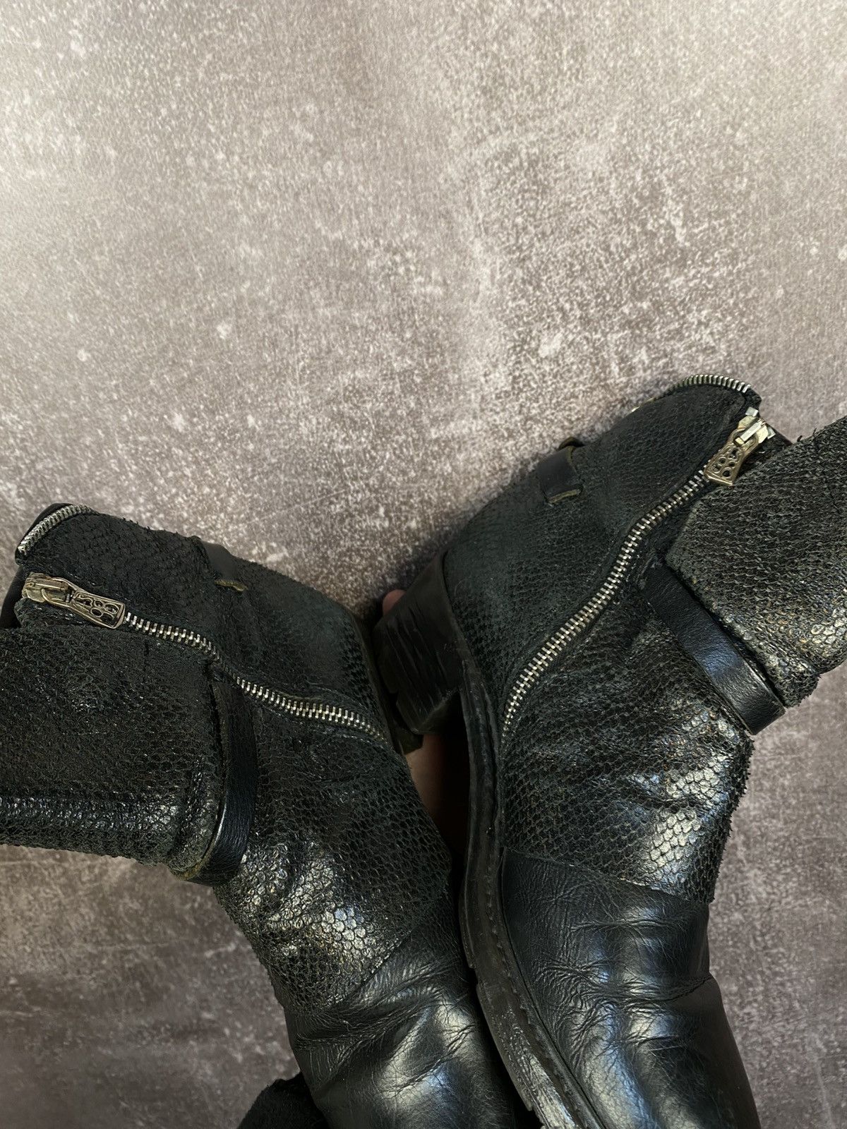 A.S.98 Vintage AS 98 Ankle Rick Owens Style Leather Biker Boots Size US 8 / IT 38 - 12 Thumbnail