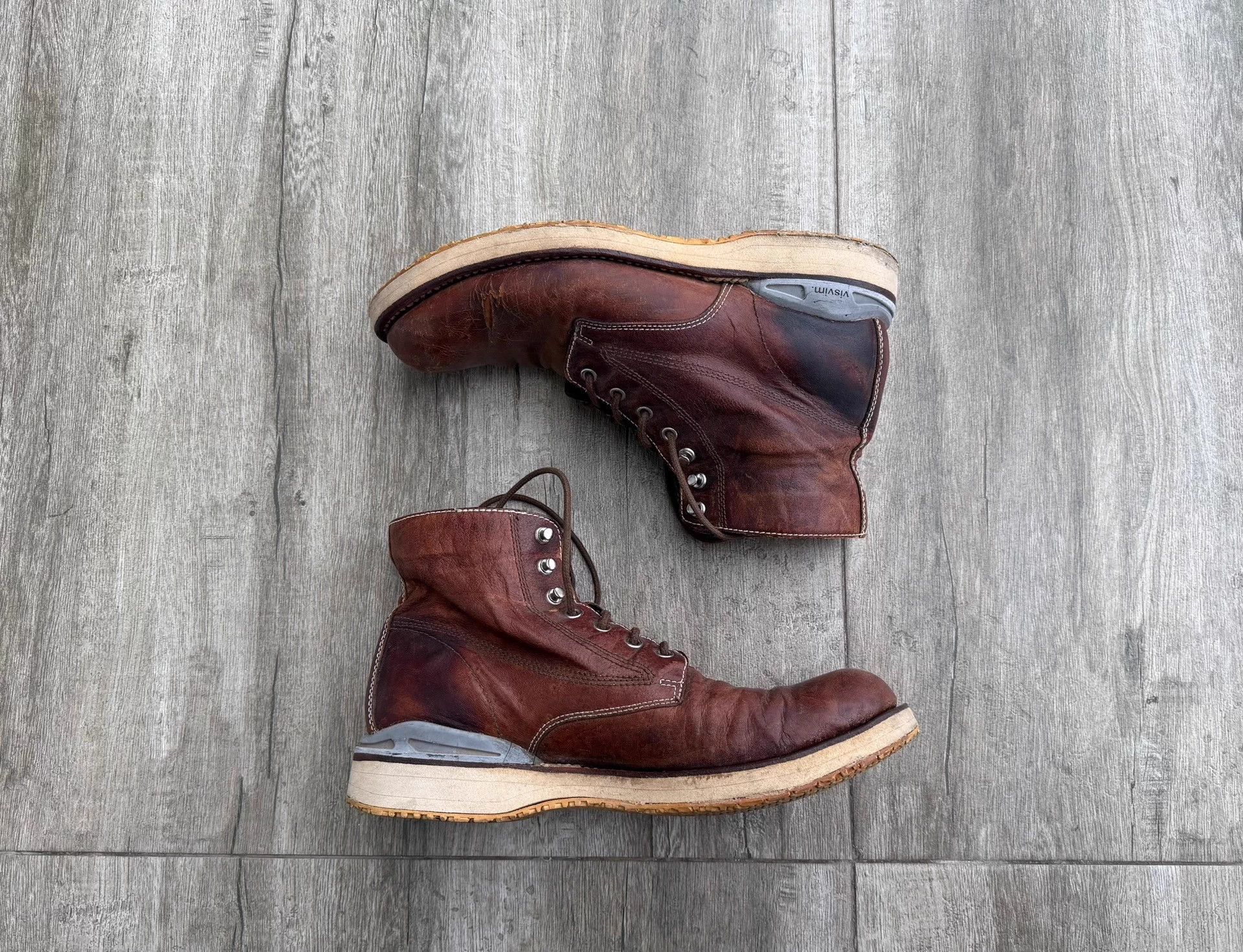 Visvim visvim virgil boots kngr-folk us9: sole rep, side tear Size US 9 / EU 42 - 4 Thumbnail