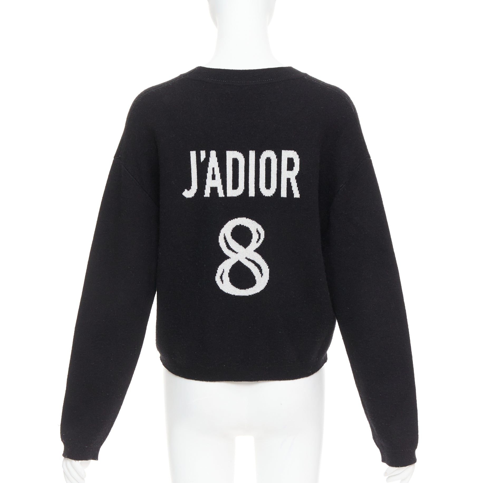 Dior CHRISTIAN DIOR JADIOR 8 black cashmere blend pullover sweater FR36 S Size S / US 4 / IT 40 - 1 Thumbnail