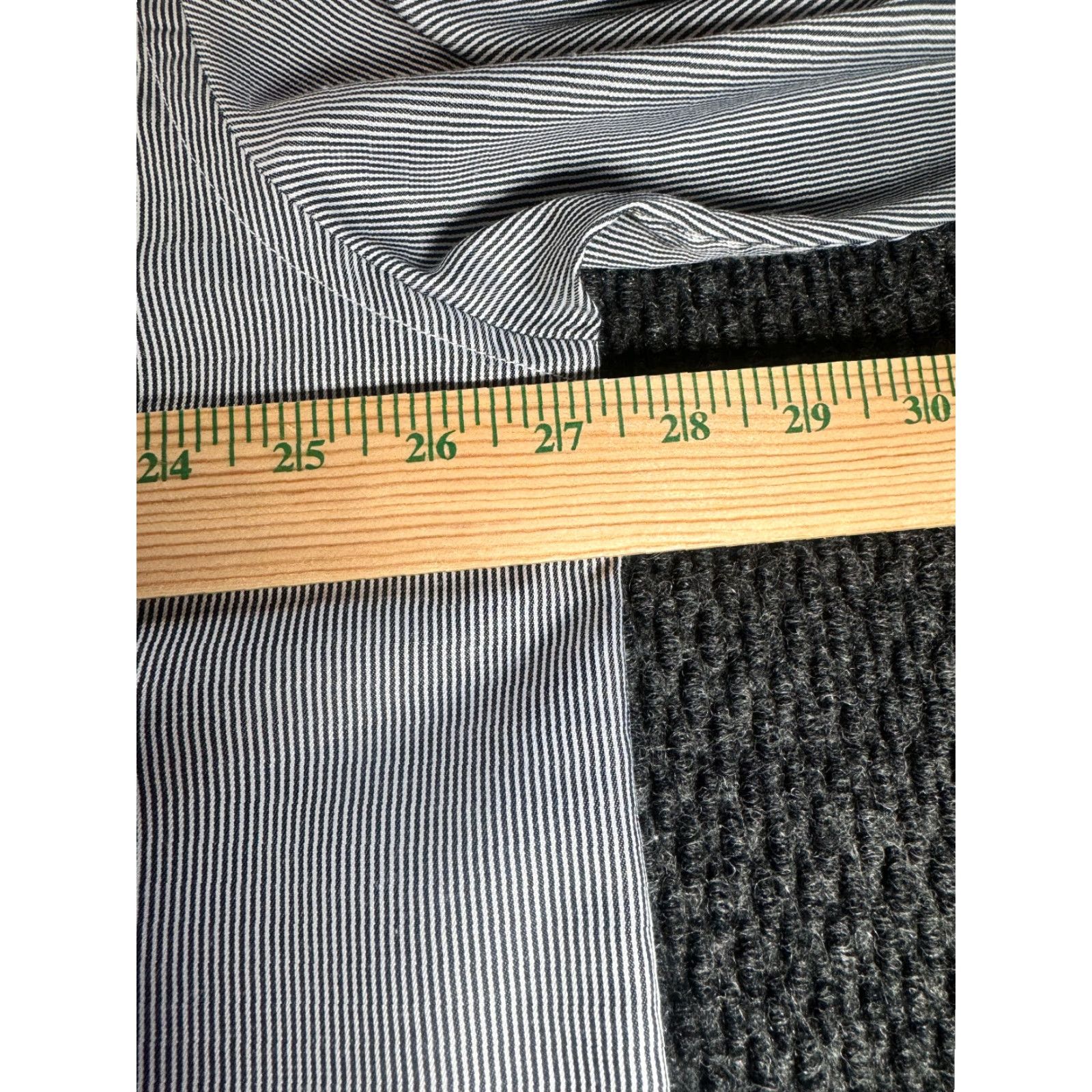 Vintage Statement Shirt Mens 2XL Black & White Striped 100% Cotton Button-Up Long Sleeve 1735 Size US XXL / EU 58 / 5 - 4 Thumbnail