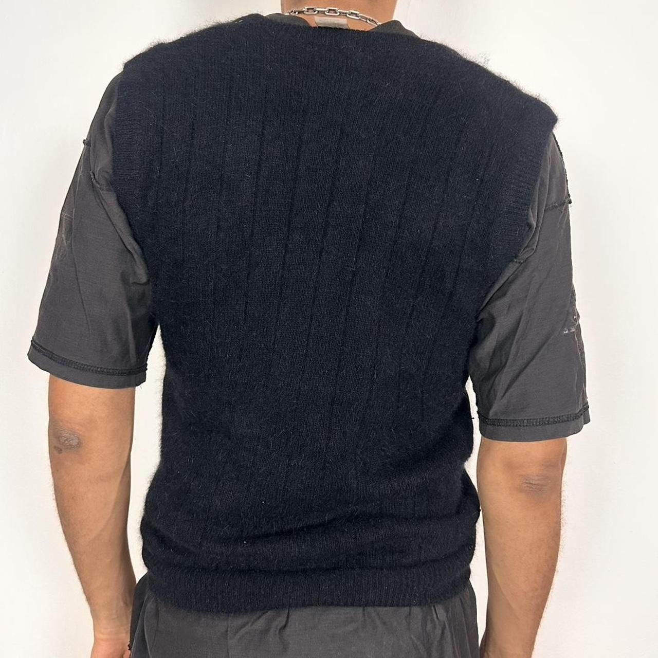 Vintage Vintage Black Lambswool/Angora Sequin Sweater Vest - Medium Size US L / EU 52-54 / 3 - 4 Thumbnail