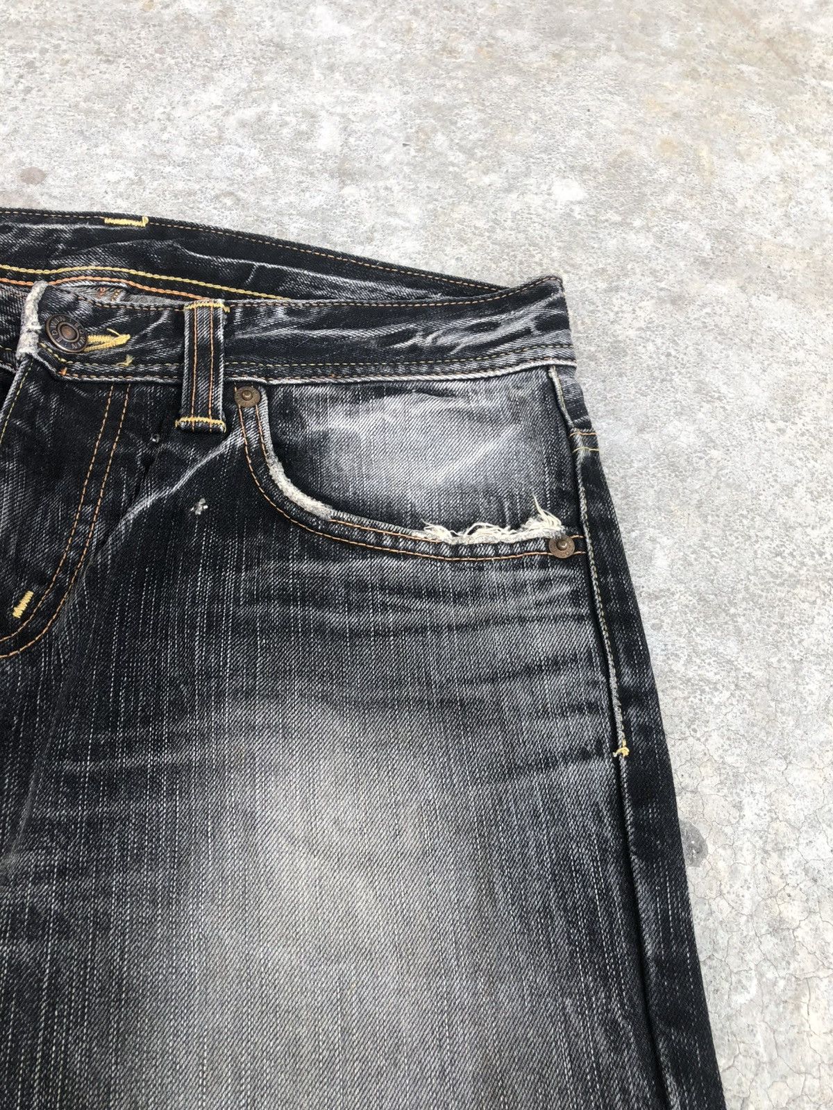 If Six Was Nine Japanese Edwin Flared Jeans Distressed Jeans Size US 30 / EU 46 - 15 Thumbnail