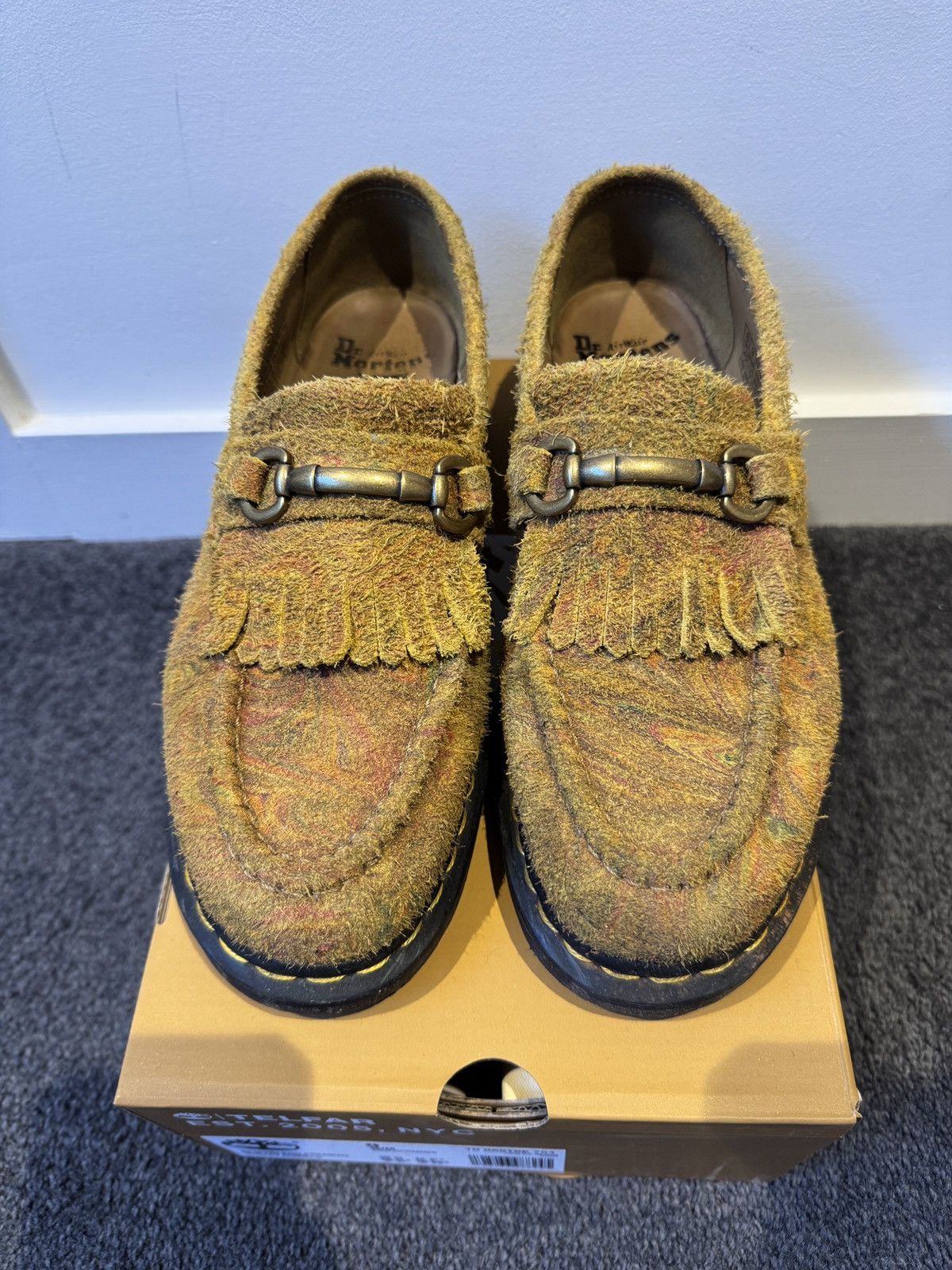Dr. Martens Mustard paisley loafers Size US 9.5 / EU 42-43 - 4 Thumbnail