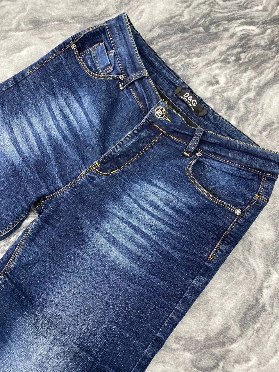 Dolce & Gabbana Vintage Dolce Gabbana Mini Logo Denim Jeans Baggy 90s Size US 33 - 3 Thumbnail