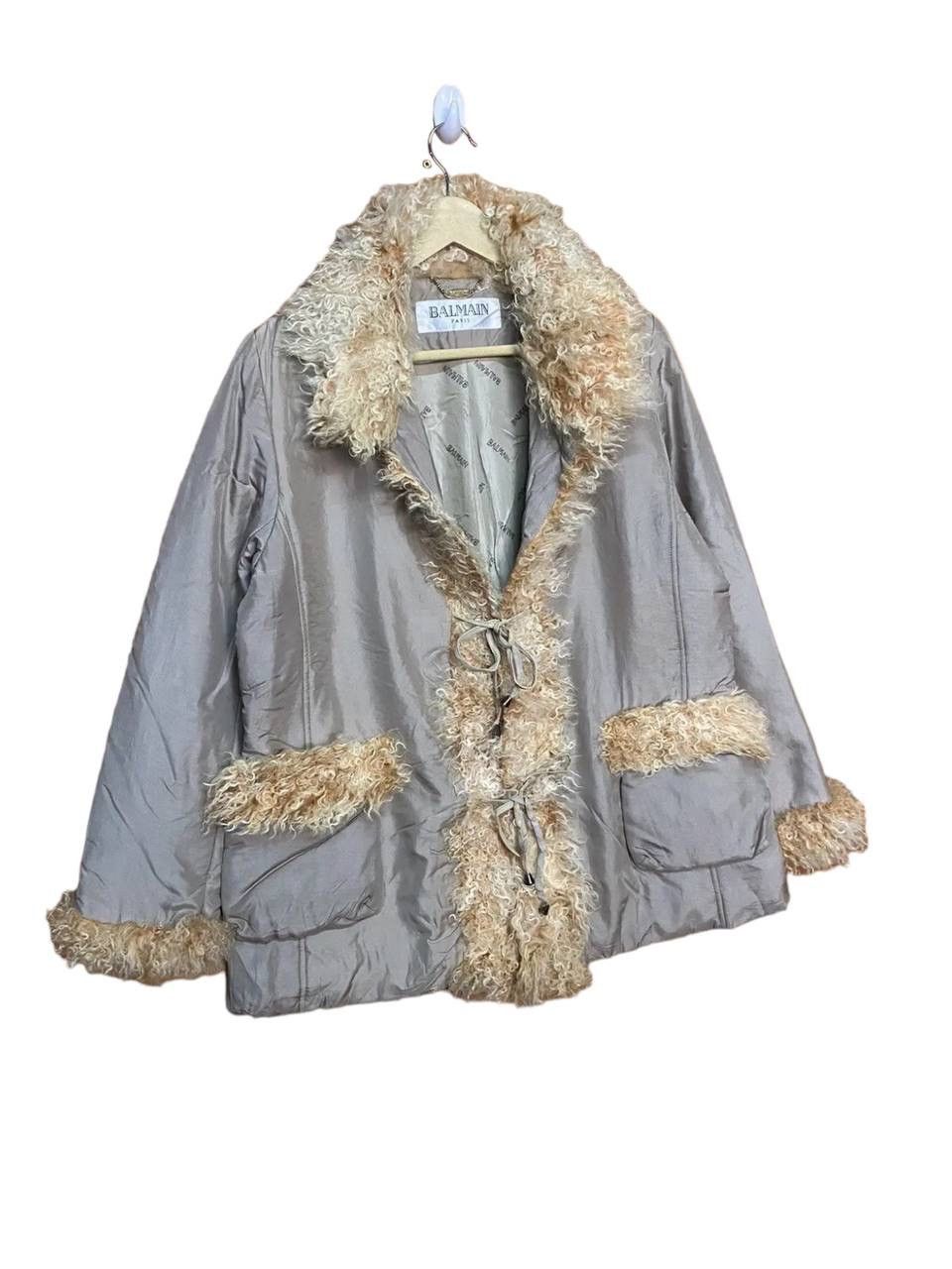 Balmain Vintage Balmain Fur Collar Jacket Size L / US 10 / IT 46 - 4 Thumbnail