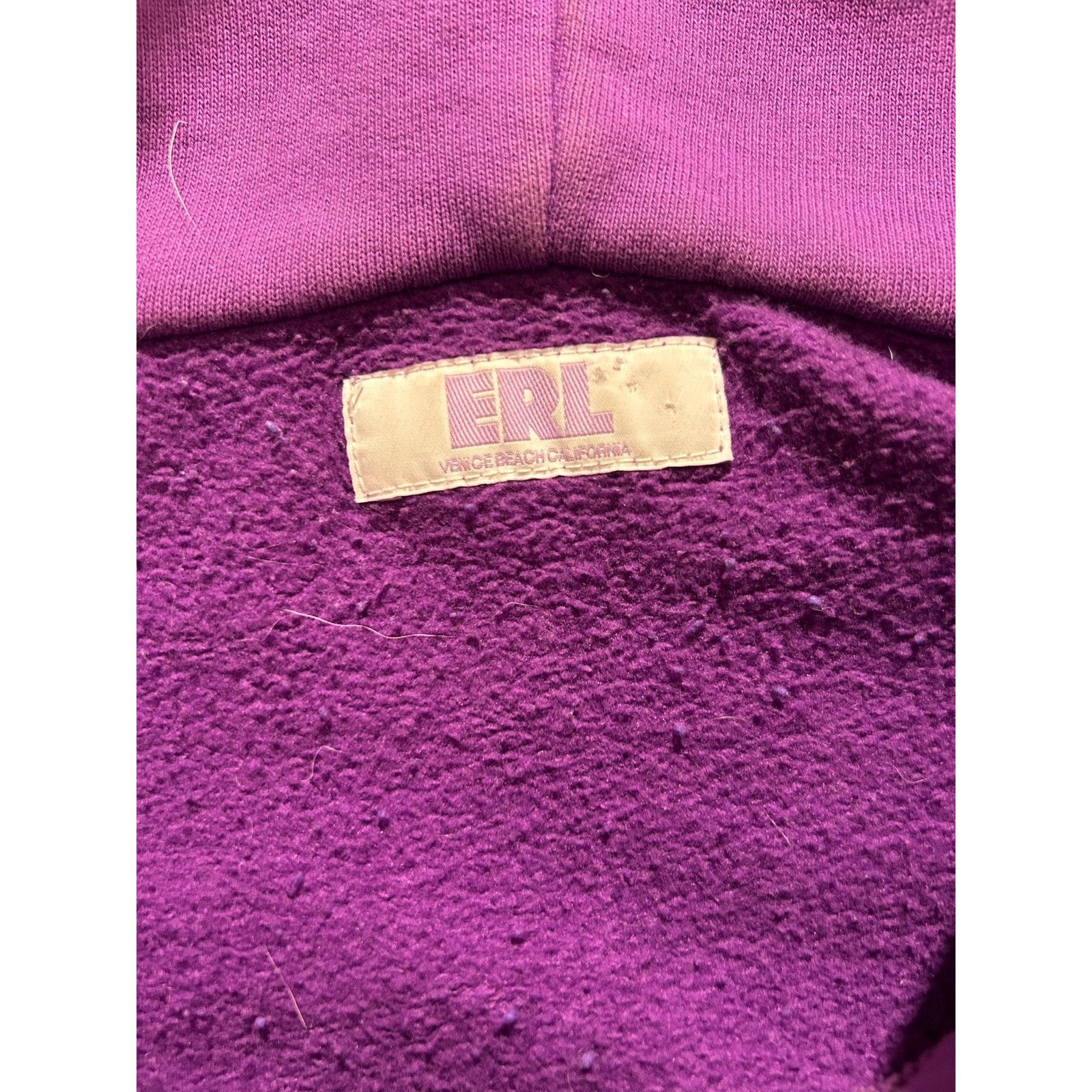 ERL ERL SWIRL HOODIE 'PURPLE' SIZE LARGE PREOWNED Size US L / EU 52-54 / 3 - 7 Thumbnail