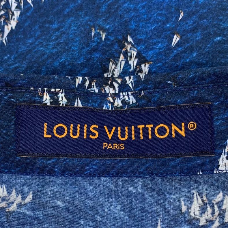 Louis Vuitton Louis Vuitton 25 blue logo presbyopic full print cotton la Size US XXL / EU 58 / 5 - 5 Thumbnail