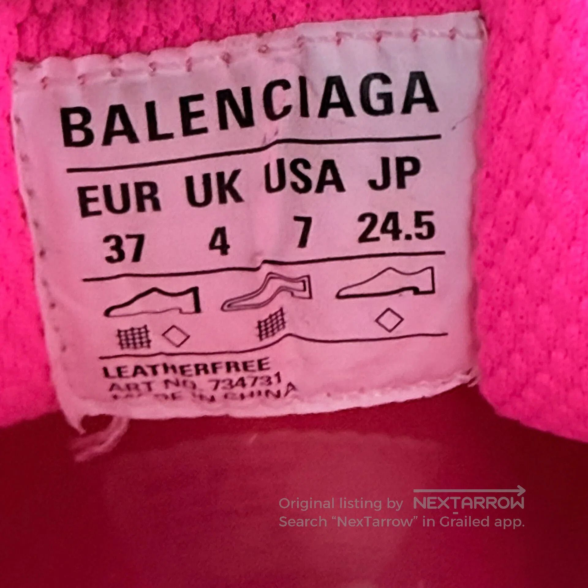 Balenciaga balenciaga distressed pink sports shoes 3xl. Size US 6 / IT 36 - 4 Thumbnail