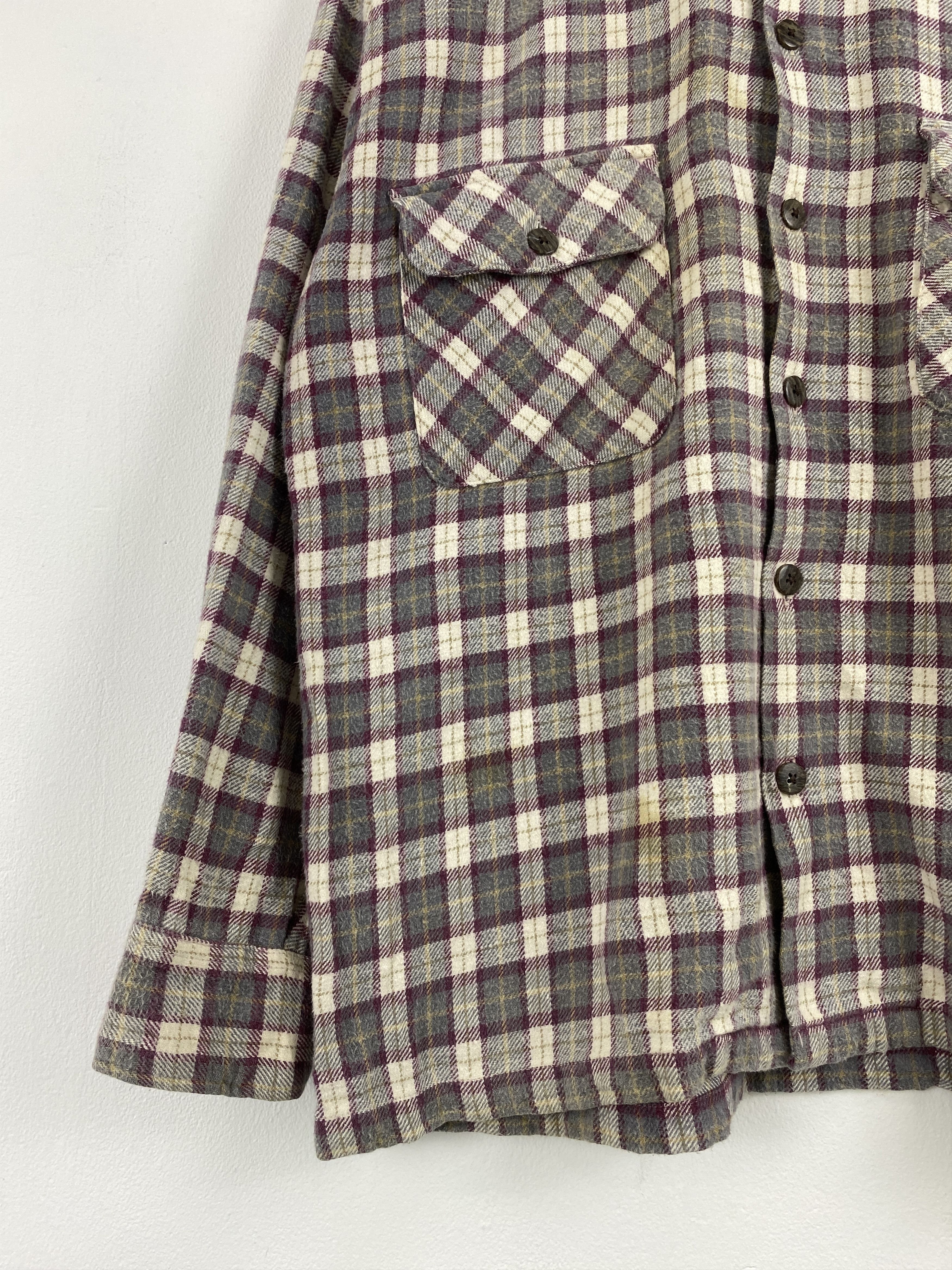 Uniqlo Vintage 90s Uniqlo Button Ups Plaid Flannel Shirt JA0132 Size US M / EU 48-50 / 2 - 8 Thumbnail