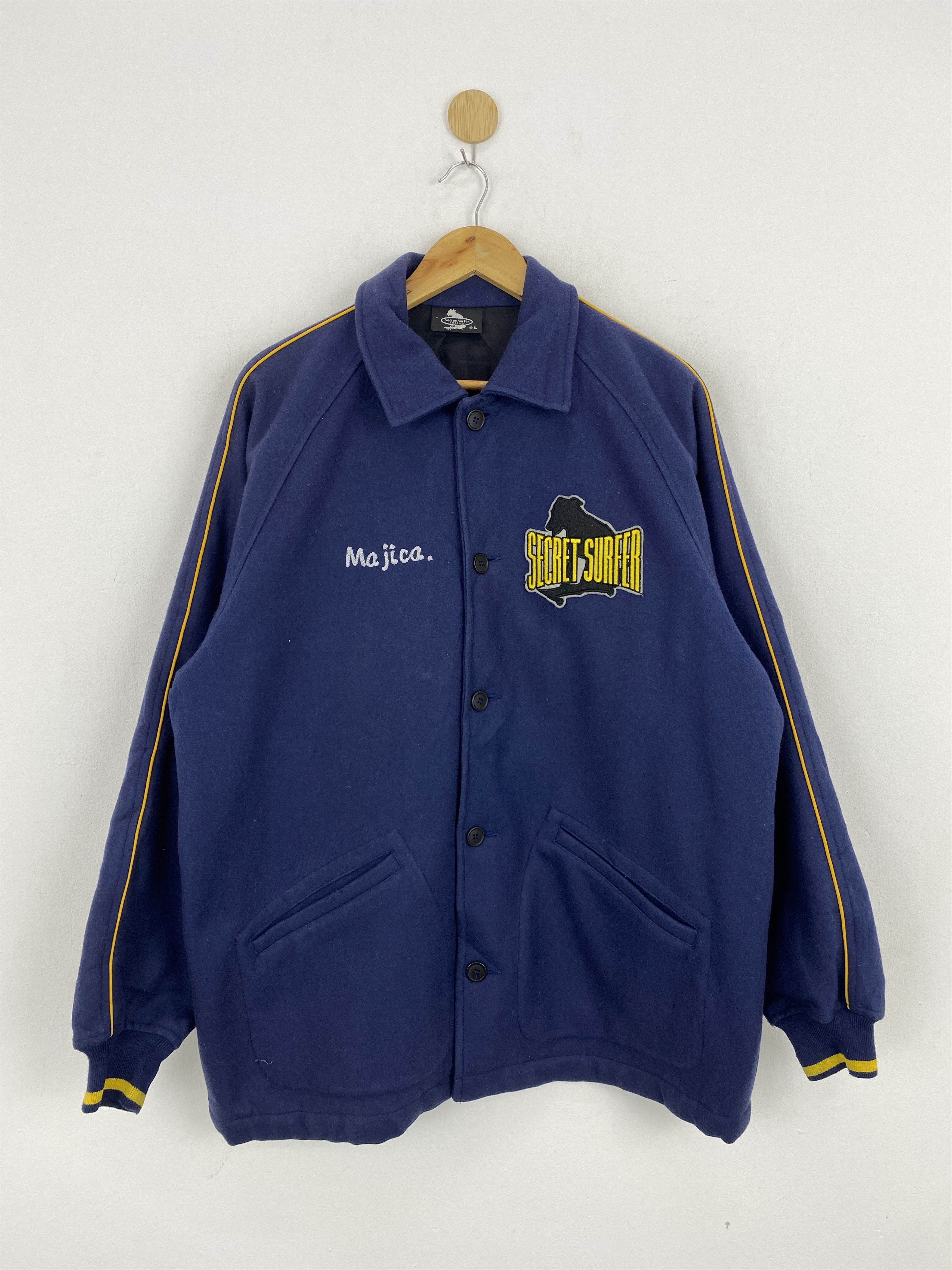 Vintage Vintage Secret Surfer America Bomber Jacket J1897 Size US L / EU 52-54 / 3 - 1 Thumbnail