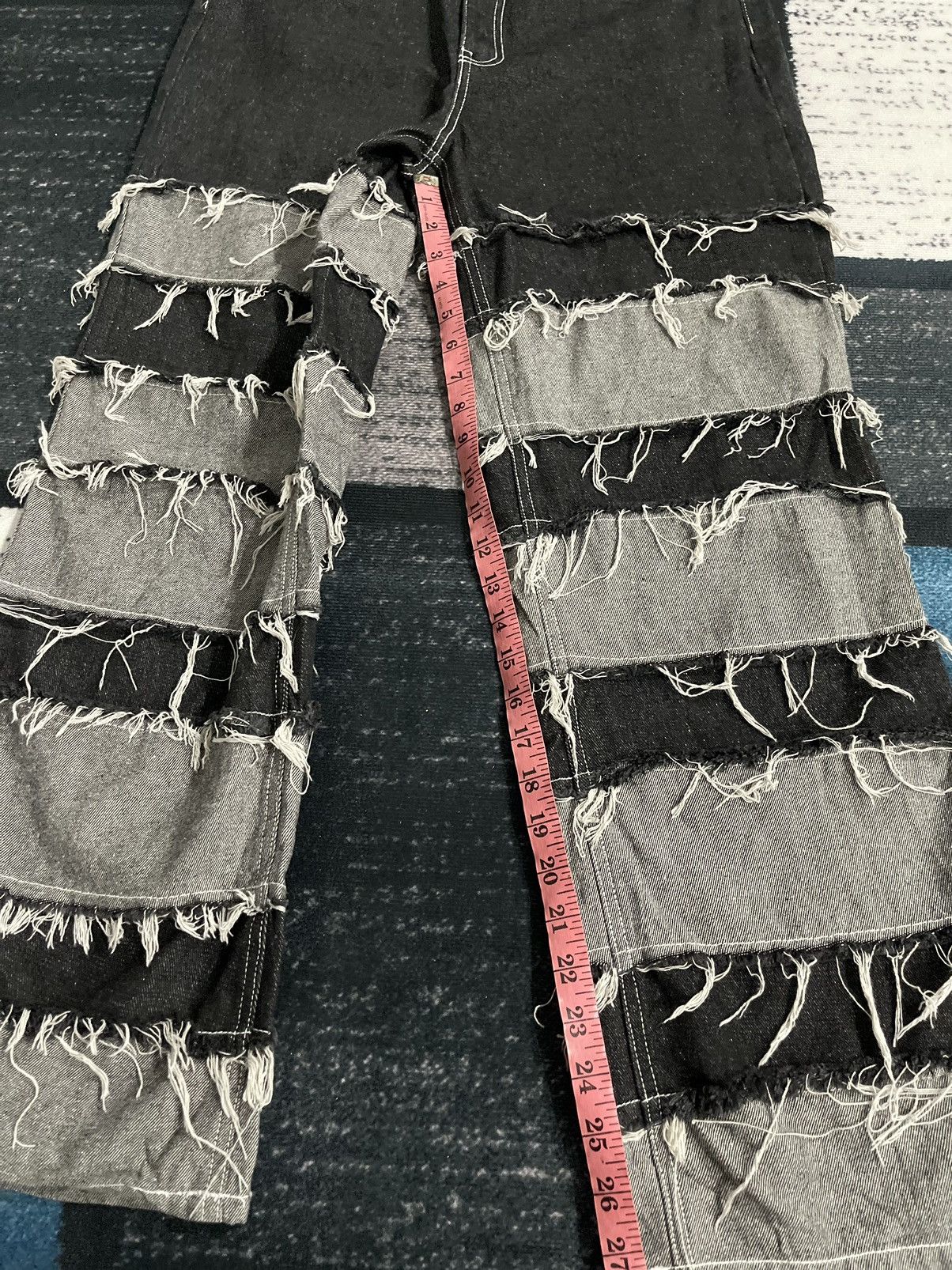 Japanese Brand Rare Design patchwork Unbrand Denim Size US 31 - 17 Thumbnail